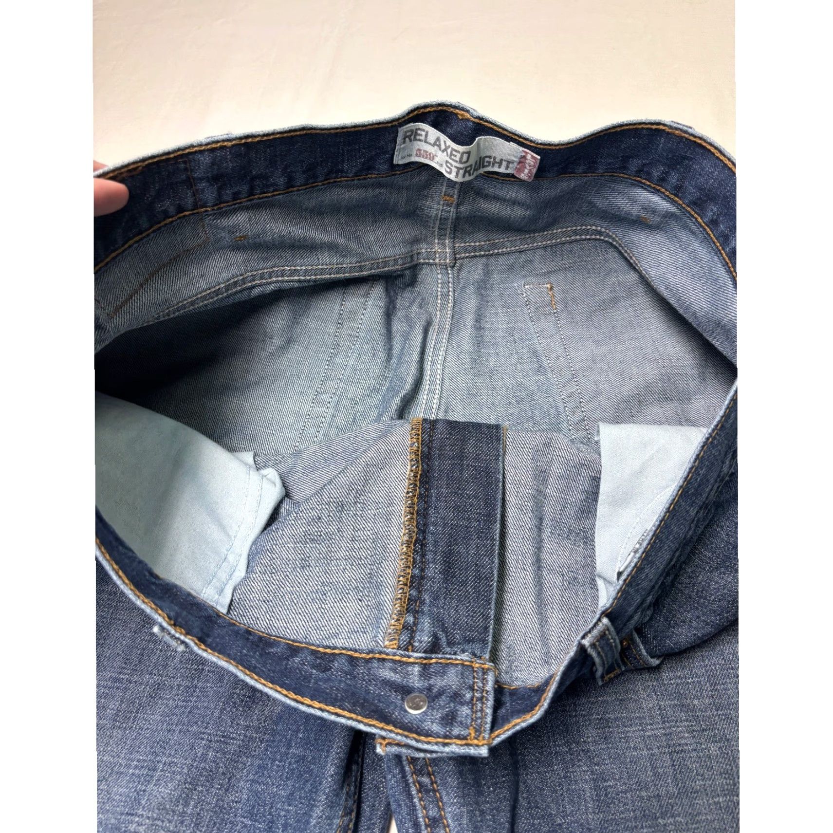 Levi's Levi's 559 Jeans Mens 38x32 Blue Medium Wash Denim 100% Cotton Relaxed Straight Size US 38 / EU 54 - 4 Thumbnail