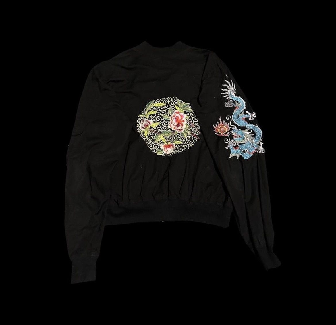 If Six Was Nine Dragon & Floral Embroidered Bomber Jacket Size US S / EU 44-46 / 1 - 2 Thumbnail