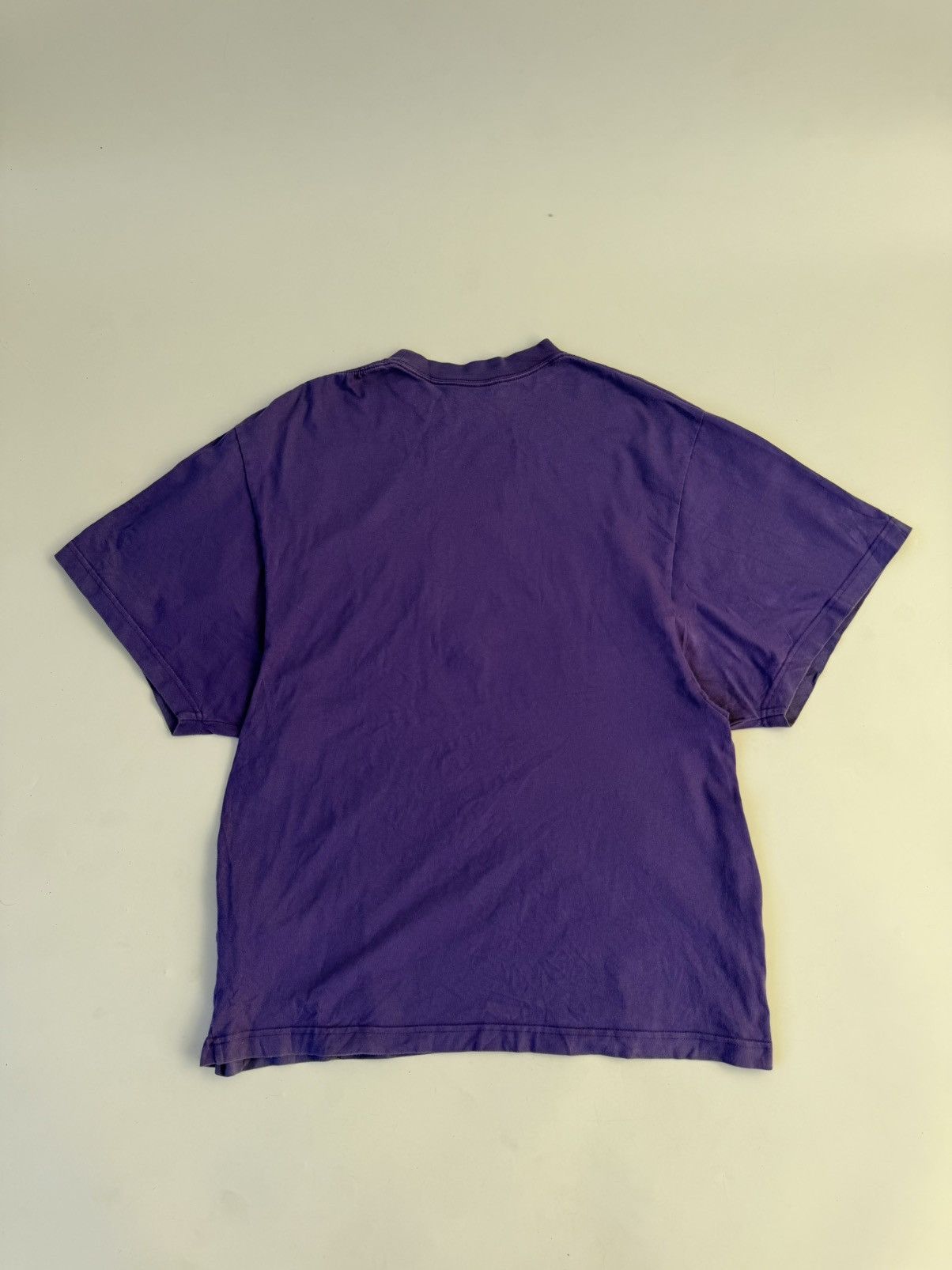 Balenciaga Balenciaga Rhinestone Bébé Worn-Out T-Shirt Purple Size US L / EU 52-54 / 3 - 2 Thumbnail