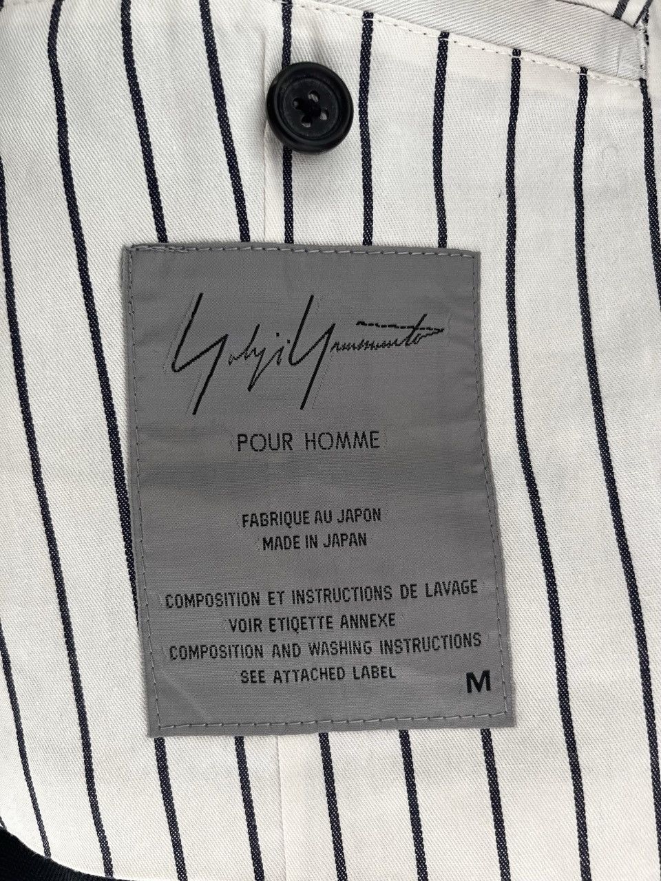 Yohji Yamamoto Yohji Yamamoto Pour Homme - Wool Stand Collar Cropped Vest Size US L / EU 52-54 / 3 - 5 Thumbnail