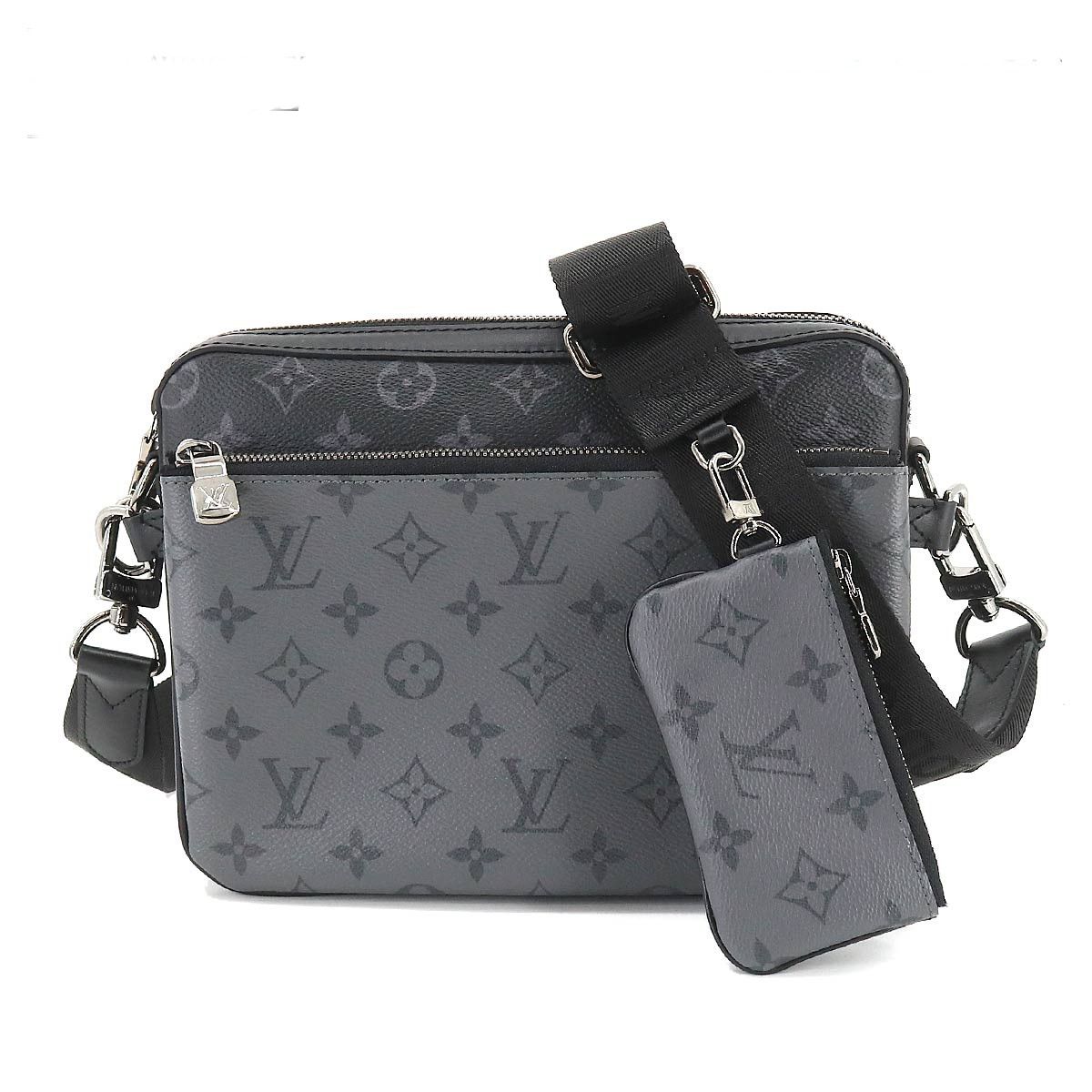 Louis Vuitton Monogram Eclipse Reverse Trio Messenger Shoulder Bag