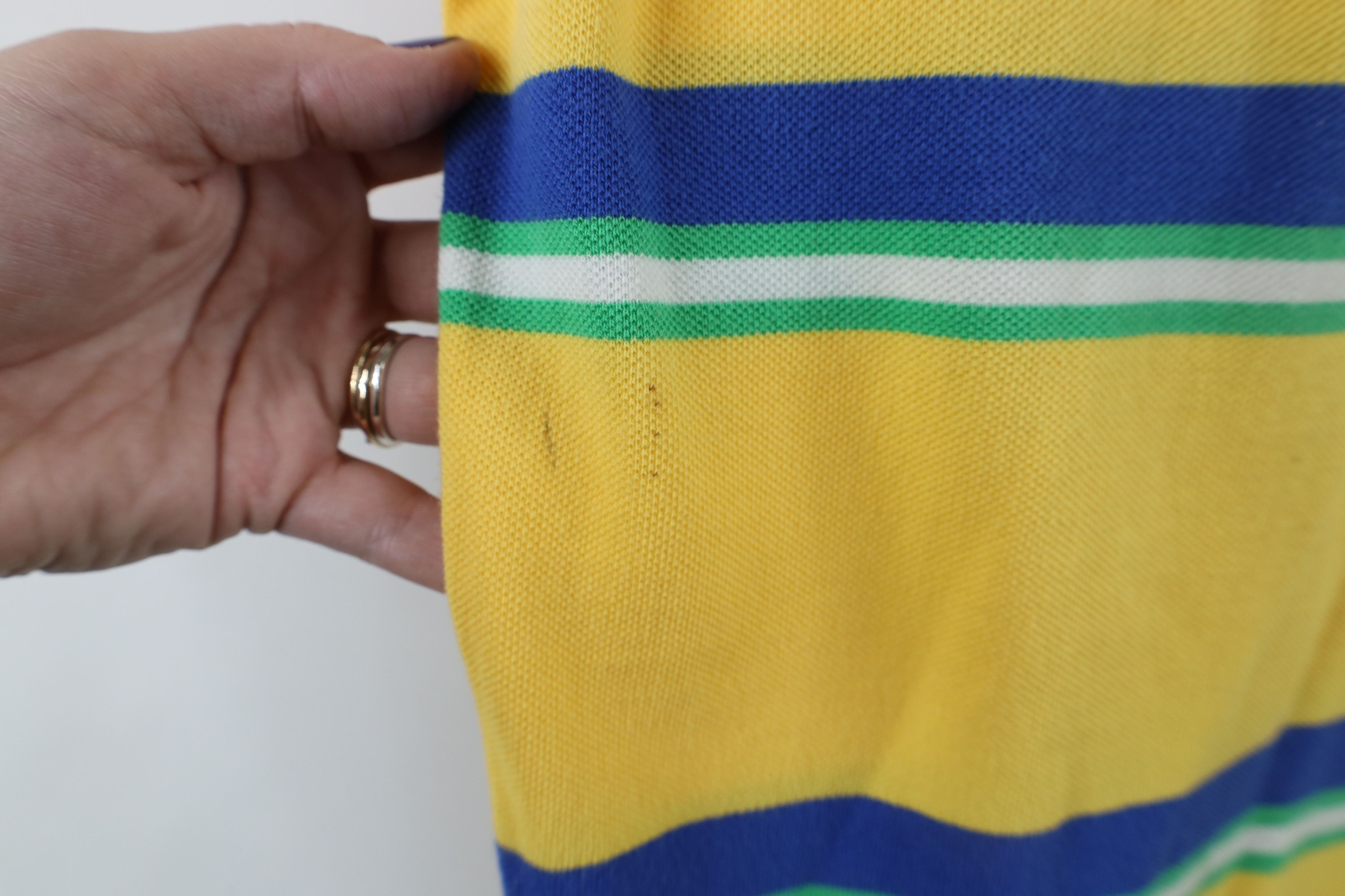 Polo Ralph Lauren Vintage 90s Ralph Lauren Striped Collared Golf Polo Shirt Size US M / EU 48-50 / 2 - 5 Thumbnail