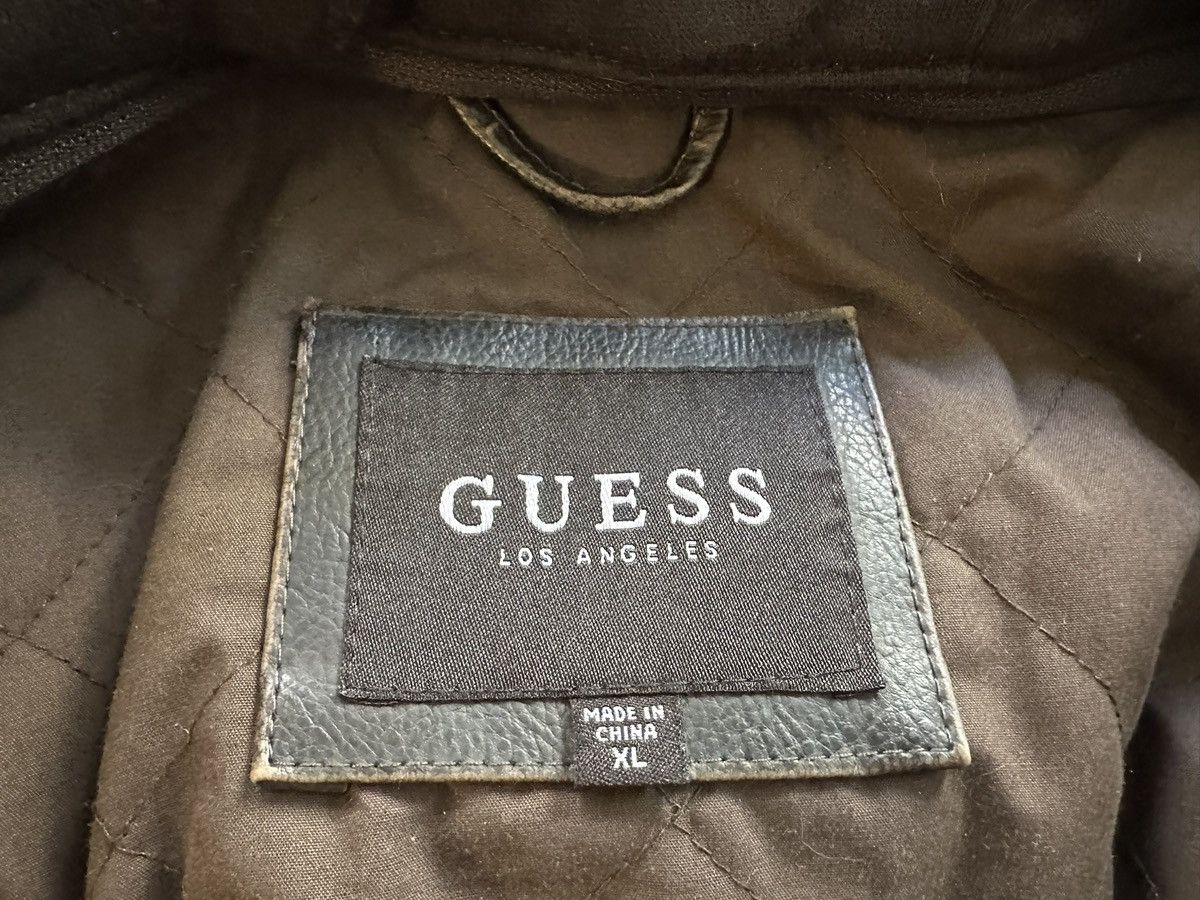 Guess Guess brand Faux Leather Jacket with hoodie - black - XL Size US XL / EU 56 / 4 - 3 Thumbnail