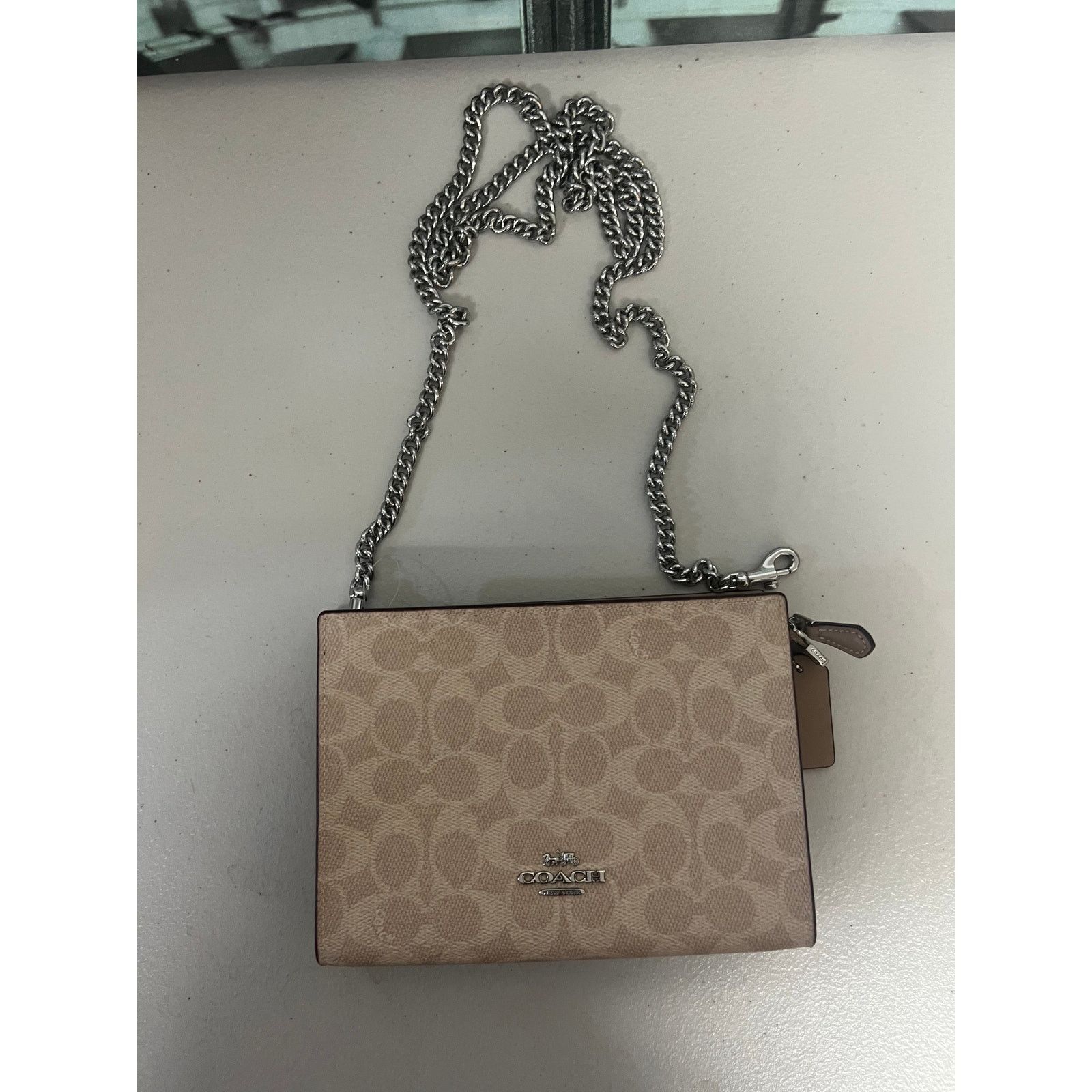 Coach Coach CW204 Slim Crossbody Bag In Signature Canvas IN TAUPE Size ONE SIZE - 7 Thumbnail