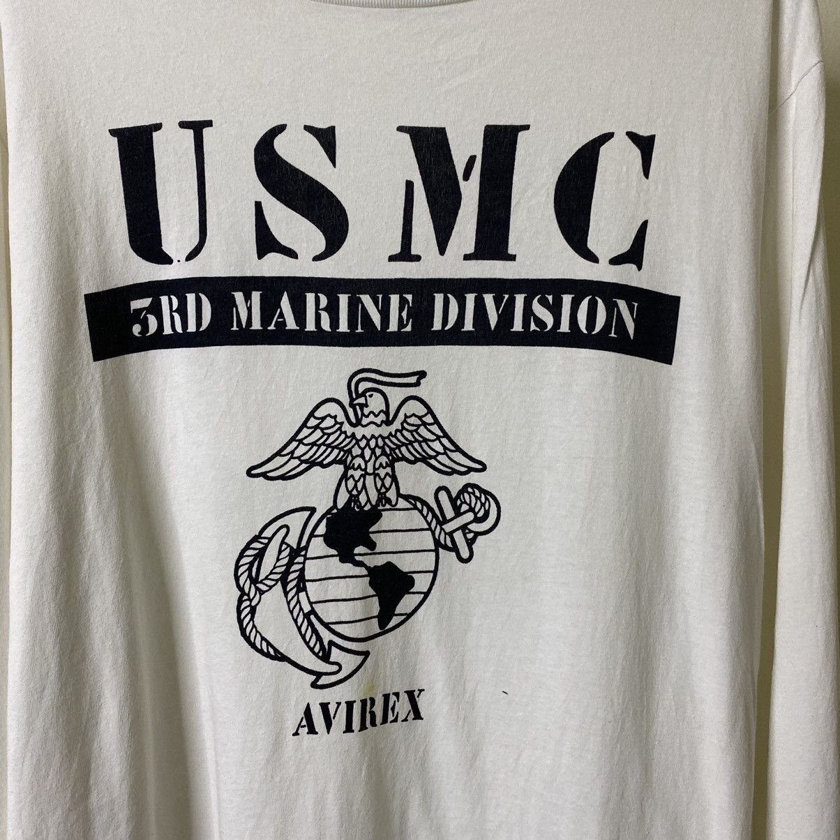 Avirex × Vintage Vintage Y2K Avirex x USMC 3rd Marine Division LS T Shirt Size US L / EU 52-54 / 3 - 2 Thumbnail