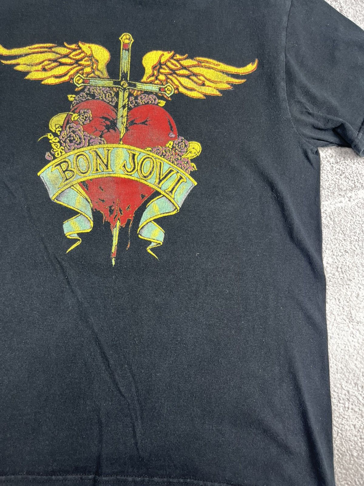 Band Tees Bon Jovi T-Shirt Black vintage 2008 size XL Size US M / EU 48-50 / 2 - 6 Thumbnail