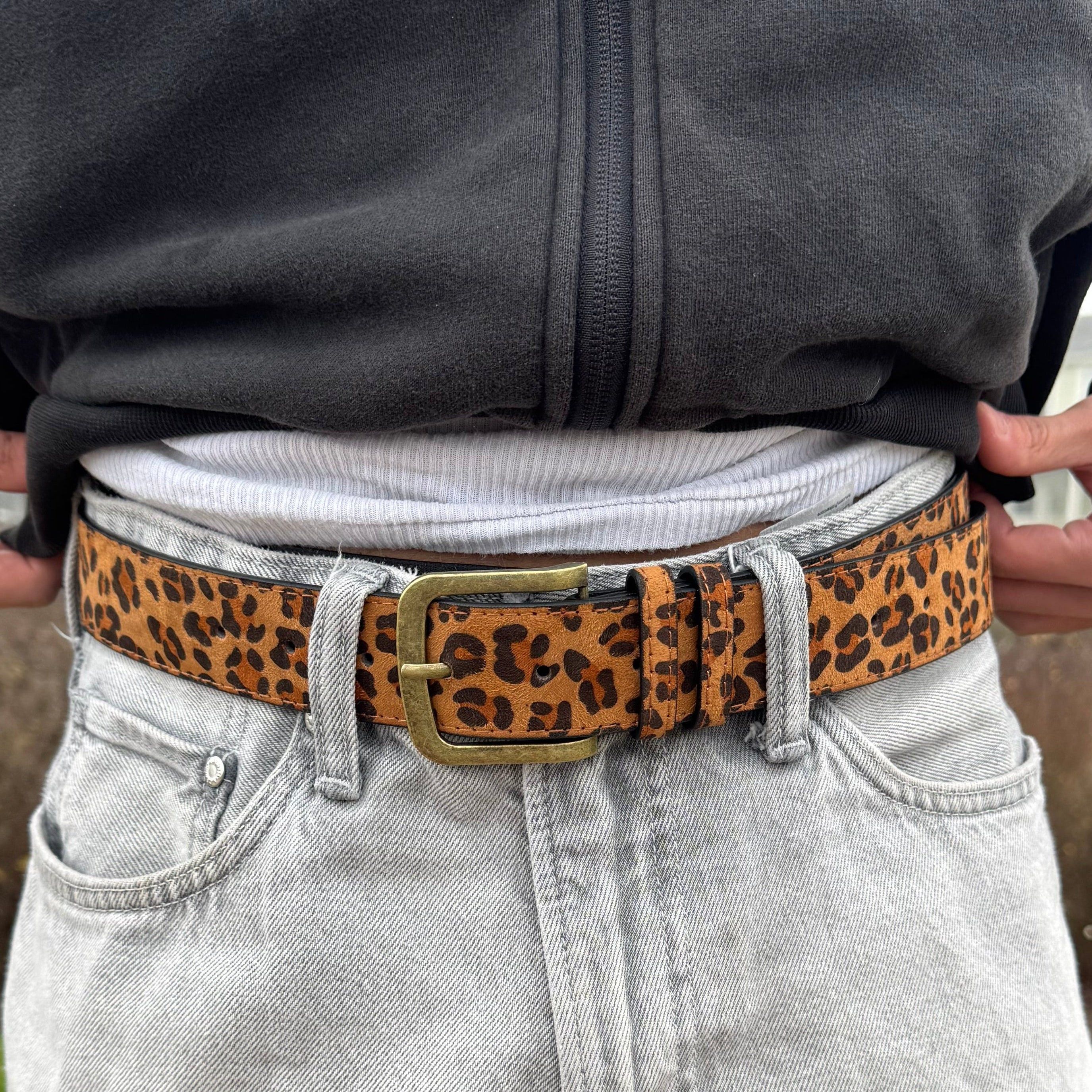 Jewelry 2000s y2k Cheetah Print Belt Size ONE SIZE - 1 Thumbnail