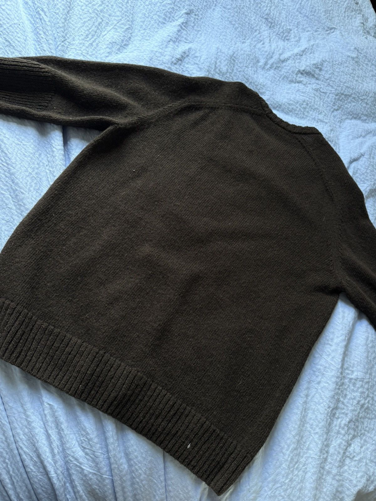 Undercover Undercover PVC switching Wool Sweater Brown Size US M / EU 48-50 / 2 - 3 Thumbnail