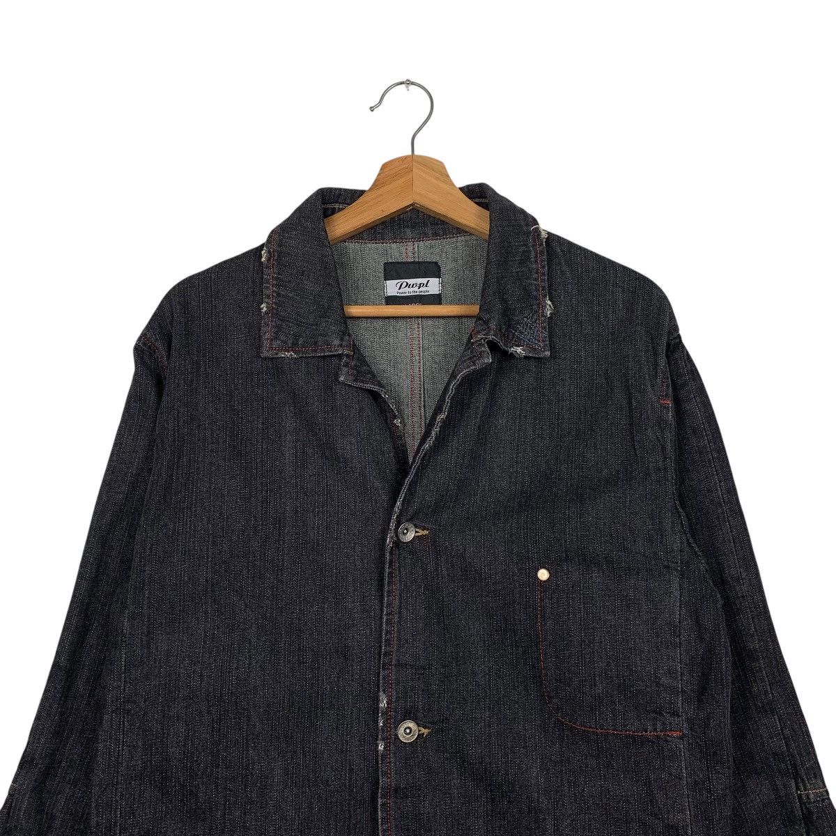 Japanese Brand Japanese Brand Power To The People Denim Jacket Size US L / EU 52-54 / 3 - 2 Thumbnail