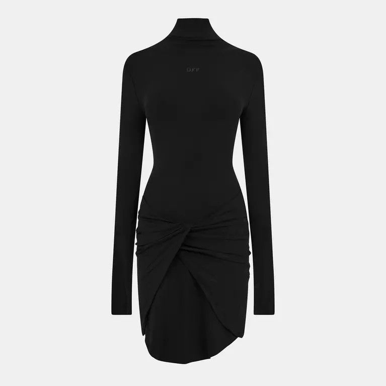 Off-White o1y1125 Mini Dress in Black Size S / US 4 / IT 40 - 1 Thumbnail