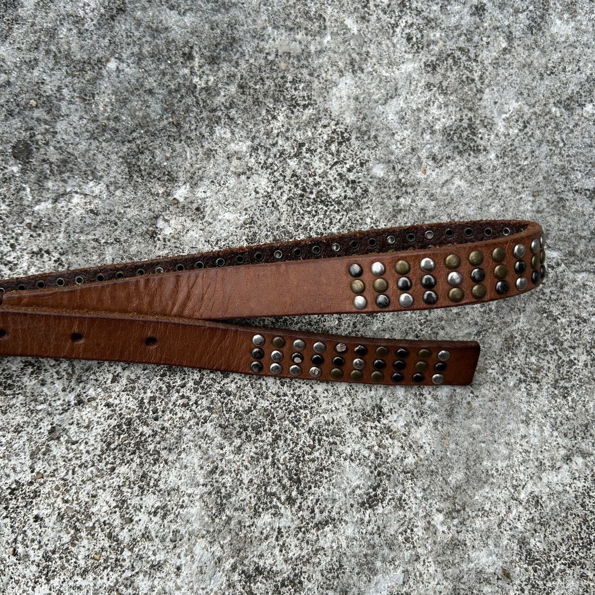 Vintage Vintage studded leather belt (Kapital Style) Size ONE SIZE - 7 Thumbnail