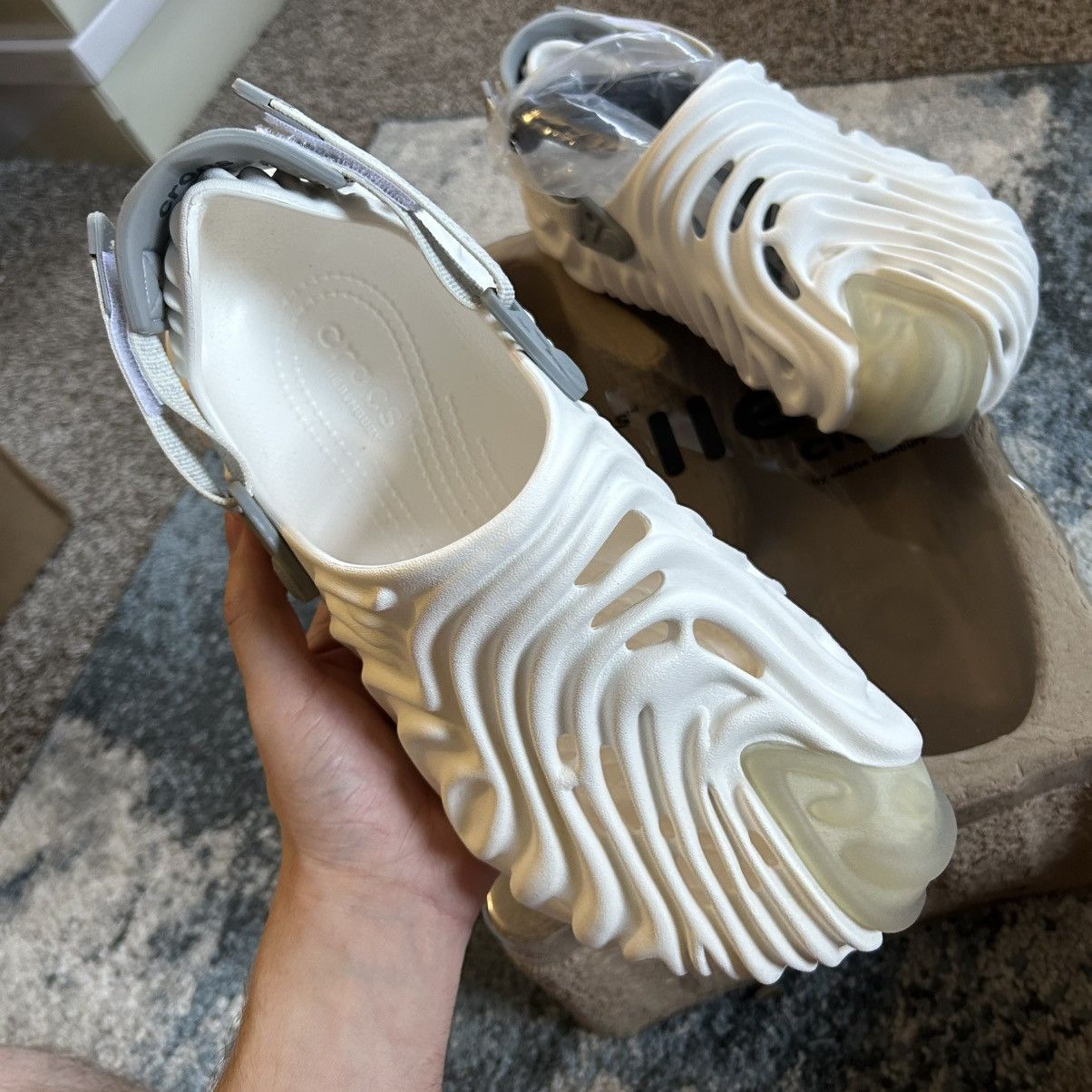 Crocs × Salehe Bembury 207393-100 2021 POLLEX CLOG SPACKLE FRiENDS & FAMiLY Size US 8 / EU 41 - 4 Thumbnail