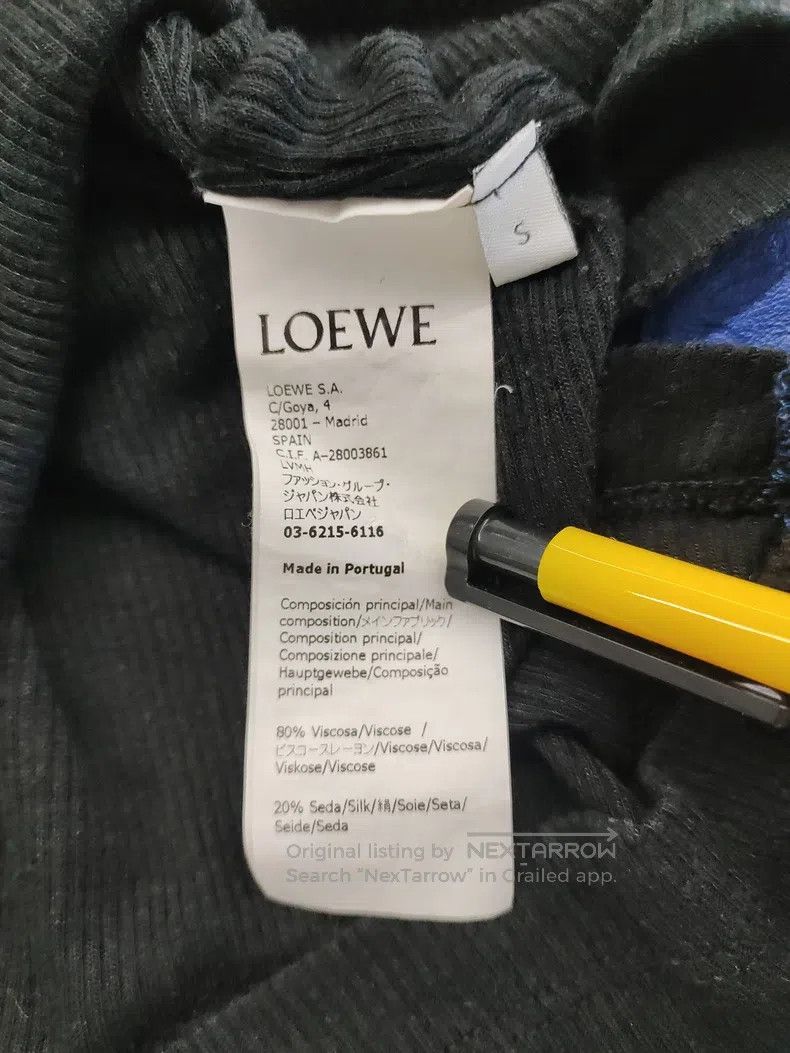 Loewe Loewe Black Leather Logo Sweatshirt Size S / US 4 / IT 40 - 4 Thumbnail