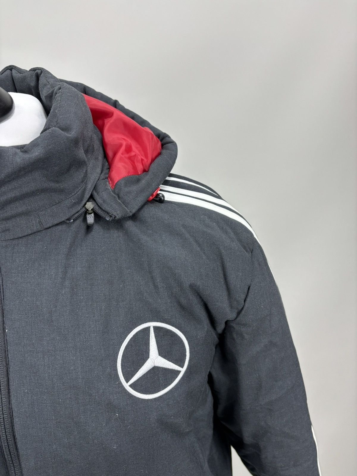 Adidas Mens jacket Adidas Deutscher Fussball Bund Size L Color Gray Size US L / EU 52-54 / 3 - 5 Thumbnail