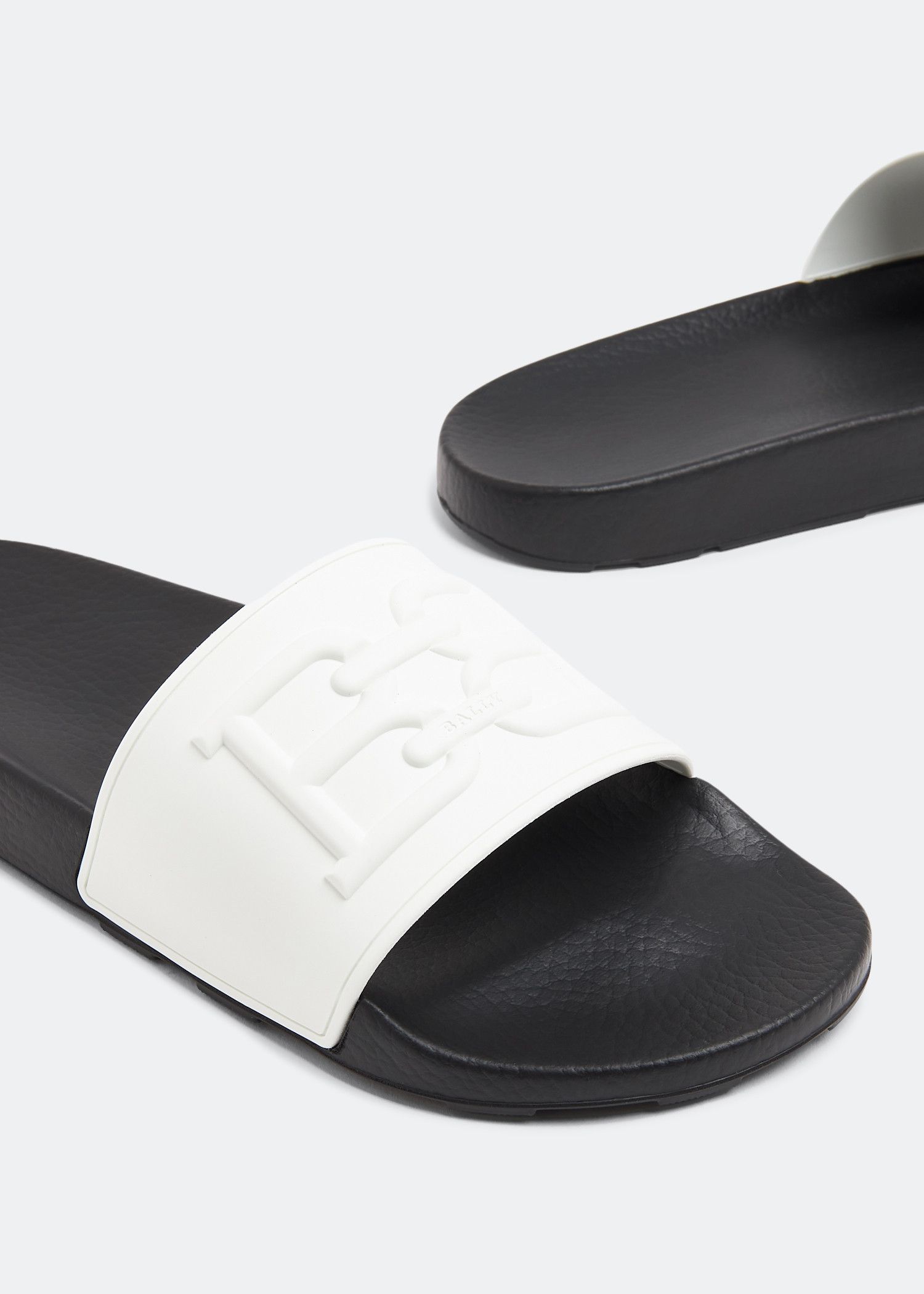 Bally o1y1224 Slippers in White/Black Size US 8 / EU 41 - 2 Thumbnail