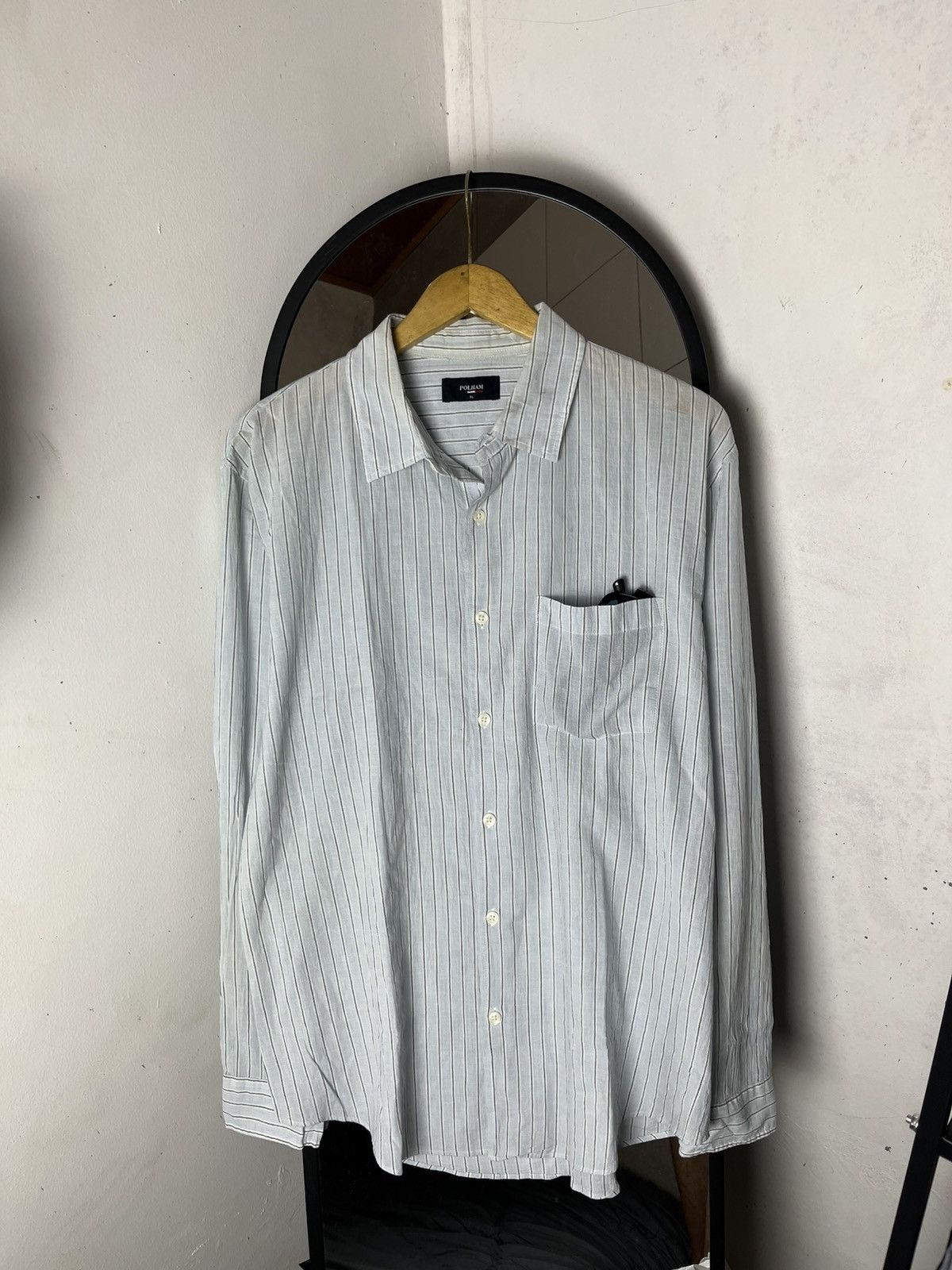 Issey Miyake delete soon💥Polham striped button up shirt Size US XL / EU 56 / 4 - 1 Thumbnail