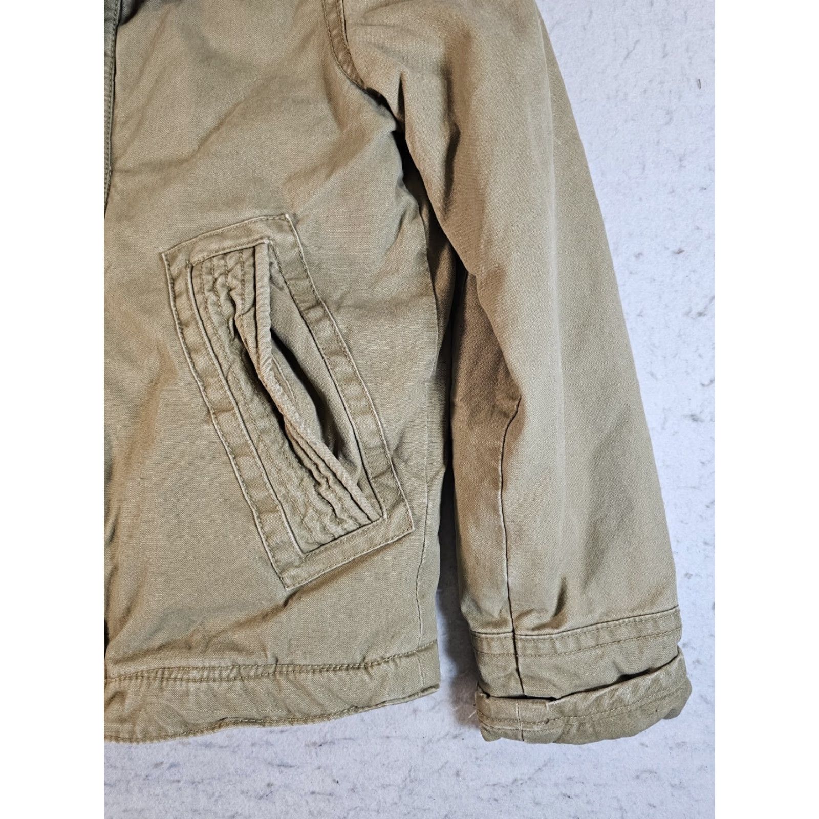American Eagle Outfitters VINTAGE American Eagle Coat Chore Jacket Full Zip Faux Fur Lined XS Brown Men Regular Short 90s Classic Outdoor Size US XS / EU 42 / 0 - 5 Thumbnail