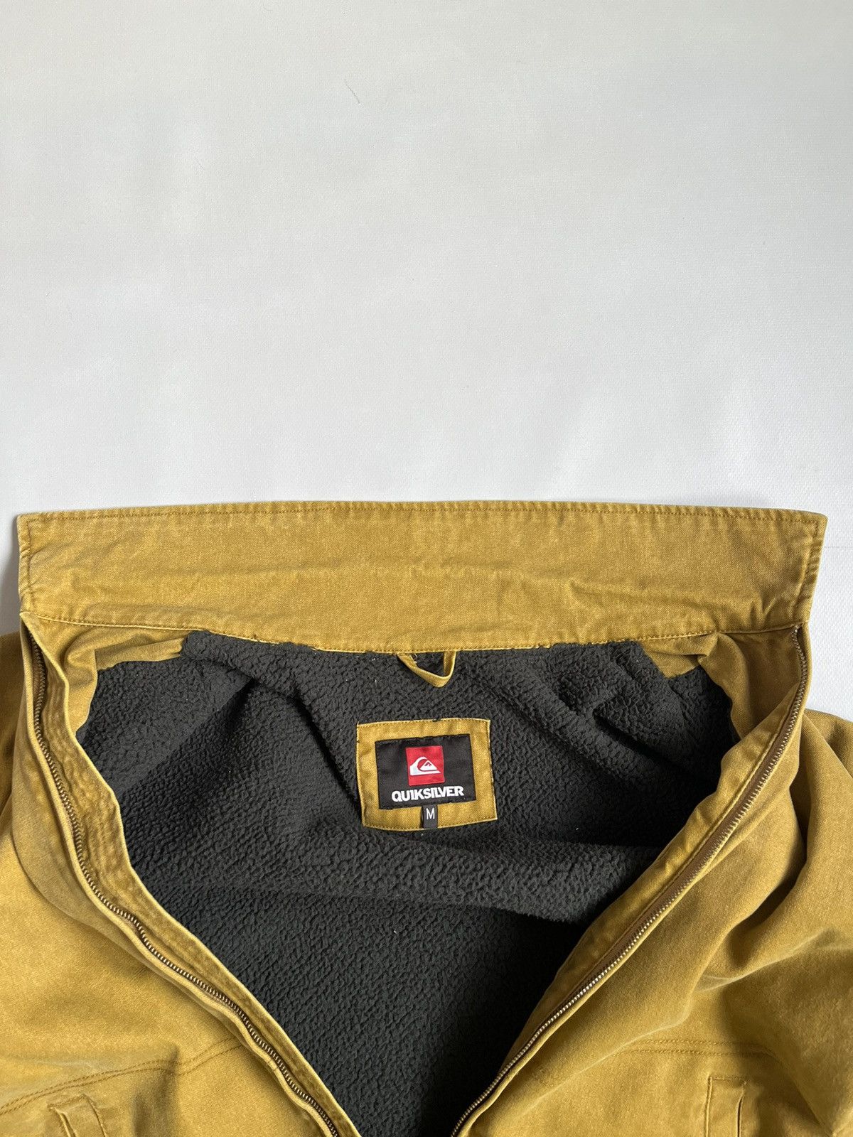 Quiksilver Quiksilver Men Mustard Sherpa Zip Jacket Size US M / EU 48-50 / 2 - 4 Thumbnail