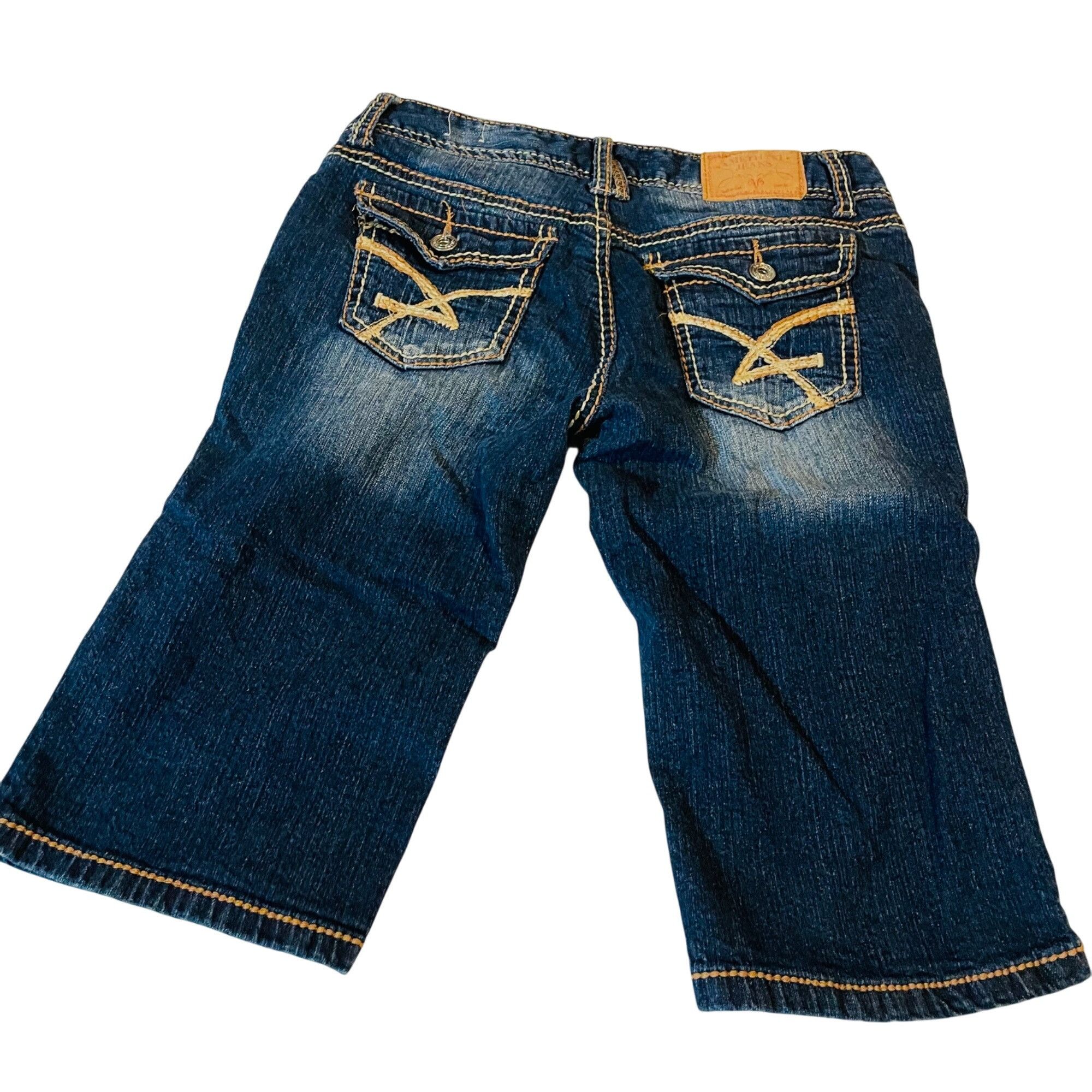 Other Amethyst Womens Distressed Jean Shorts Size 5 Blue Denim Size 27" / US 4 / IT 40 - 3 Thumbnail
