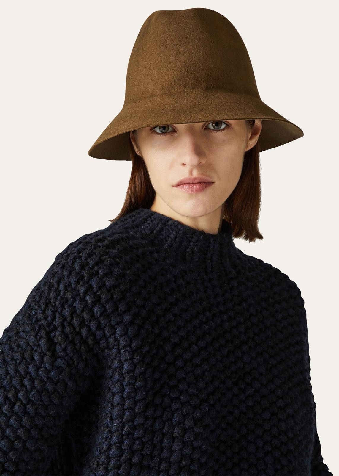 Loro Piana o1srvl11e0325 FAL3434 Size: OS / Hat / Cap in Brown Size ONE SIZE - 3 Thumbnail