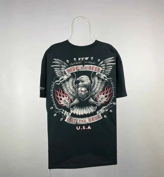 West Coast Choppers Iron cannibal T-shirt vintage biker size XXLARGE black 2000 Size US XXL / EU 58 / 5 - 4 Thumbnail