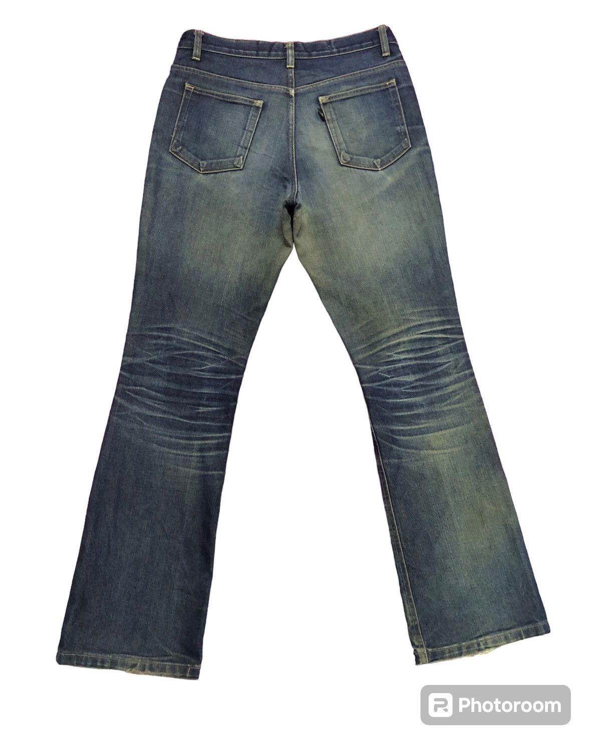 14th Addiction Changing times biker punk flare distressed denim Size US 31 - 2 Thumbnail