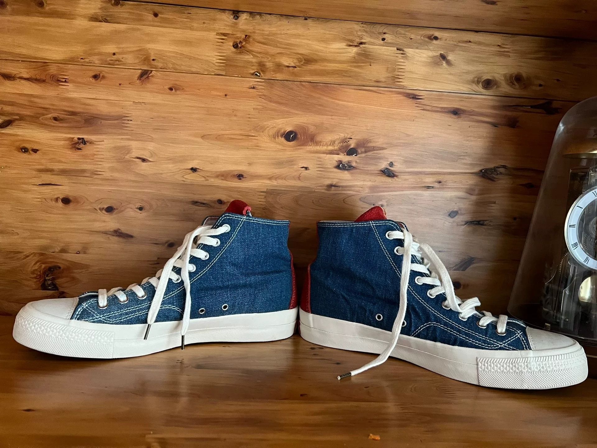 Visvim Visvim Denim Red Tail High-Top Sneakers Size US 9 / EU 42 - 5 Thumbnail
