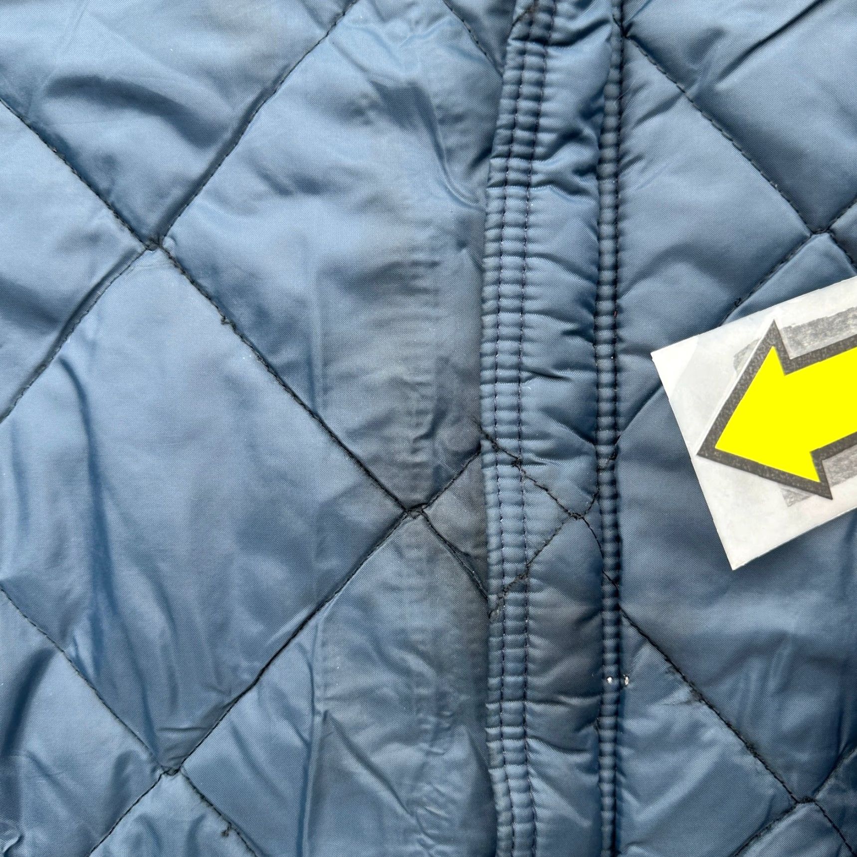 Vintage VINTAGE Big Smith Quilted Work Jacket Mens XXL Navy Blue Snap Zip Liner 70s 80s Bomber Jacket Size US XXL / EU 58 / 5 - 7 Thumbnail
