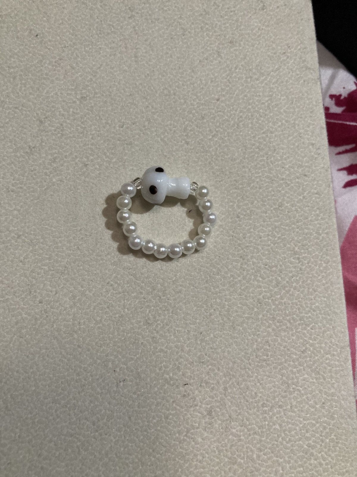 Other White mushroom ring Size ONE SIZE - 1 Preview