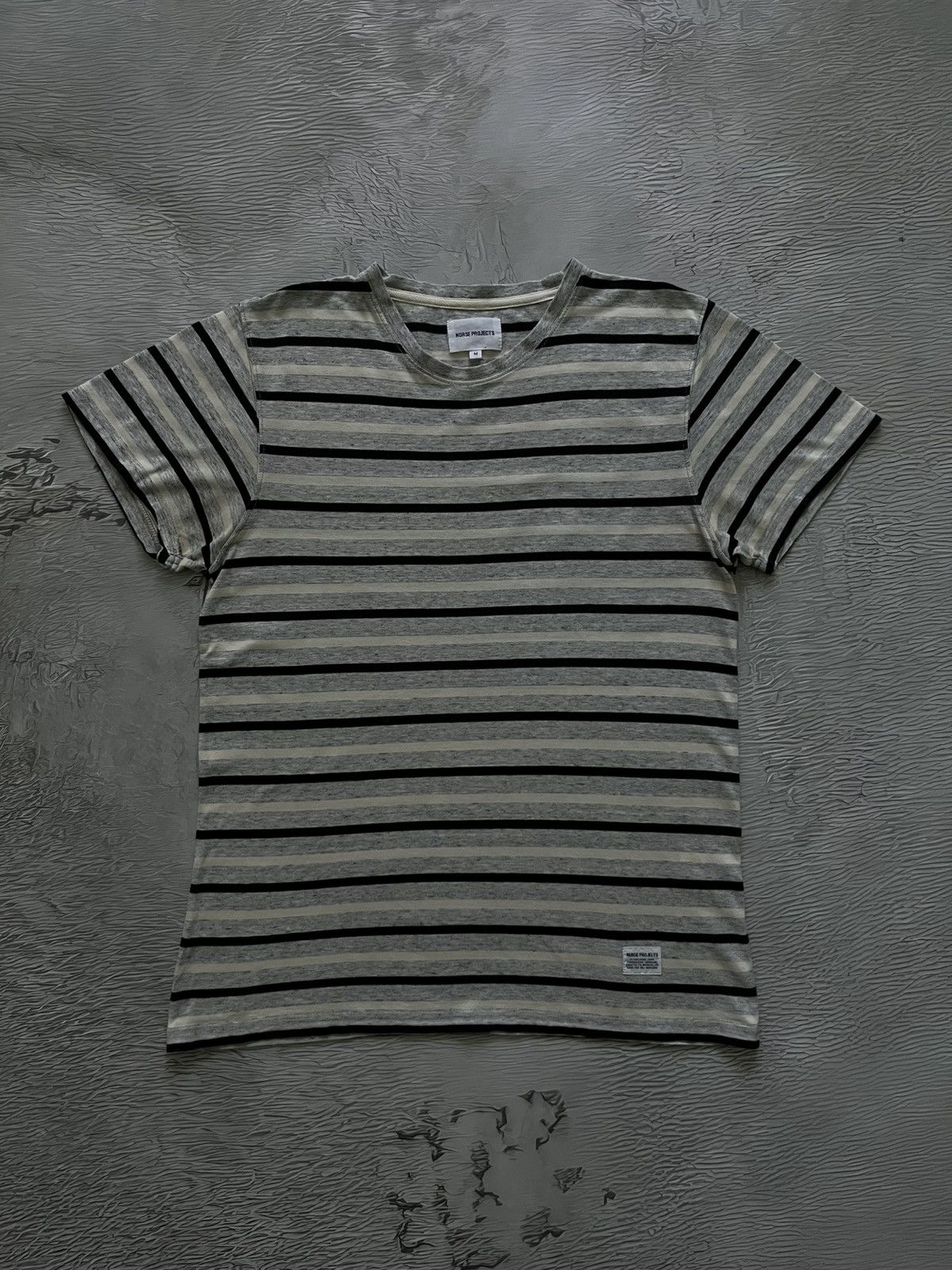 Norse Projects Norse Project Strip T-Shirt Copenhagen Streetwear Gray Size US M / EU 48-50 / 2 - 2 Thumbnail