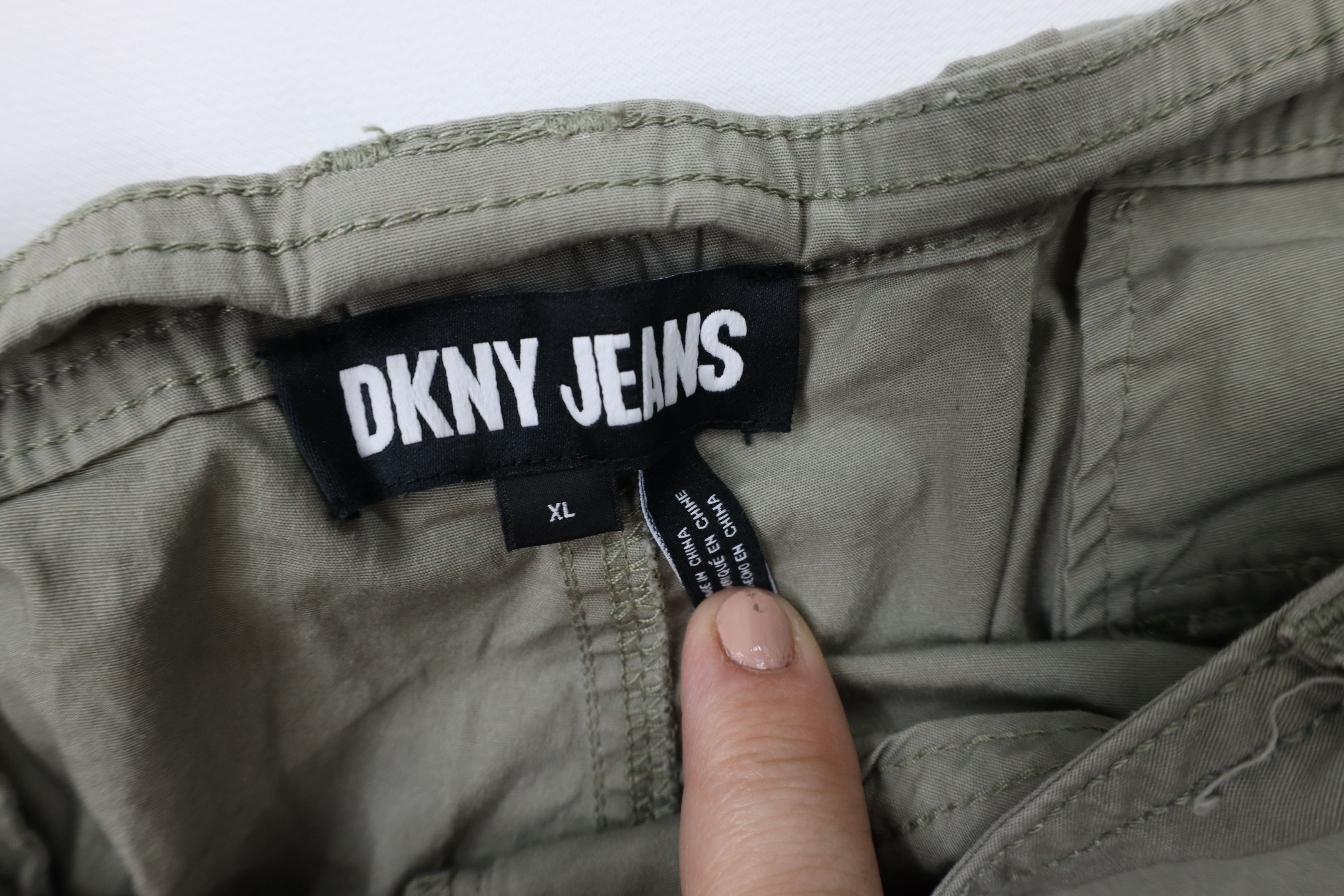 DKNY × Vintage Vintage DKNY Cuff Military Cargo Pants Green AS IS Size US 38 / EU 54 - 6 Thumbnail