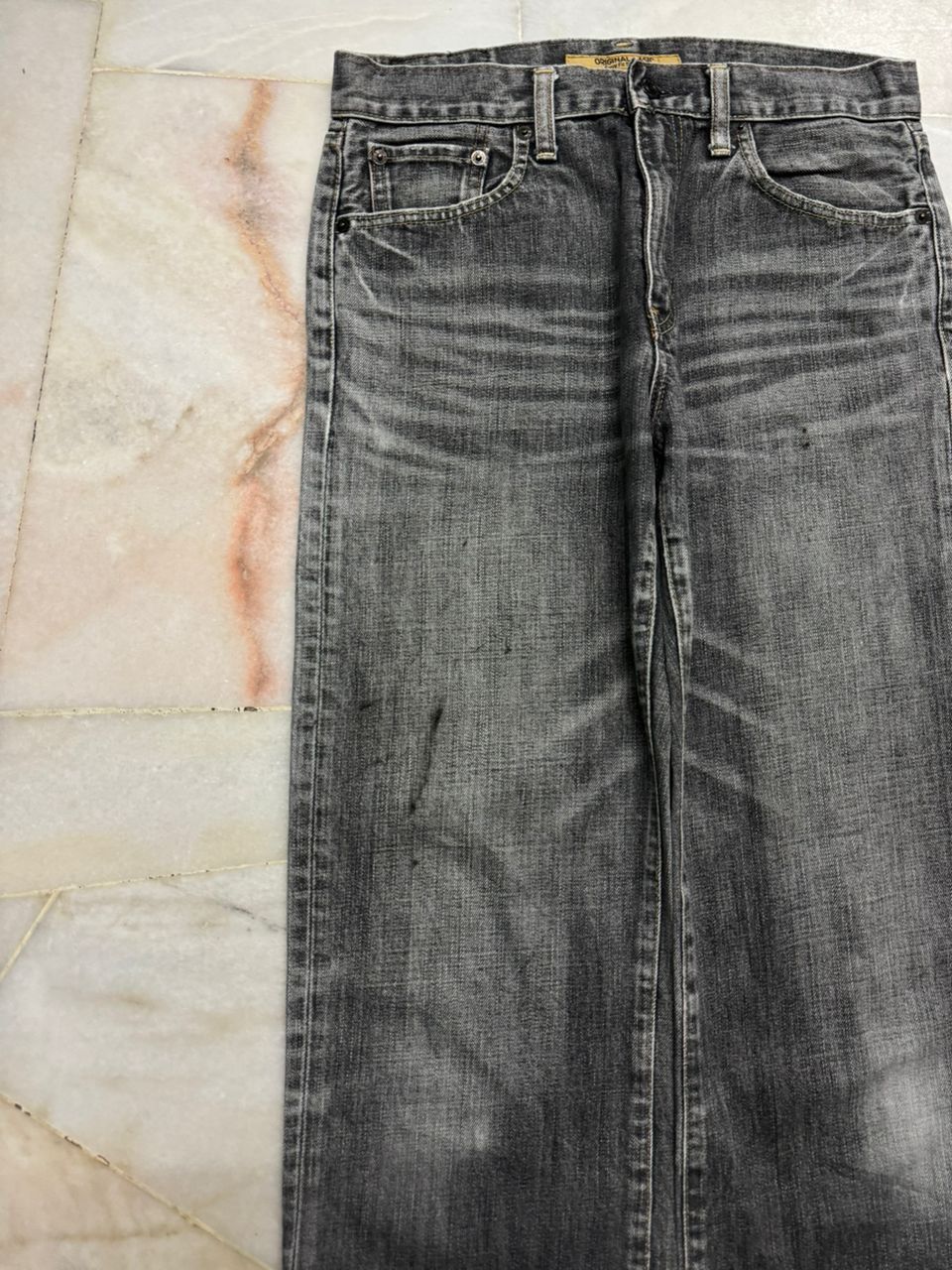 Uniqlo 💥Sick💥Vintage Uniqlo Easy Fit Straight Insane Stoned Faded Size US 30 / EU 46 - 4 Thumbnail