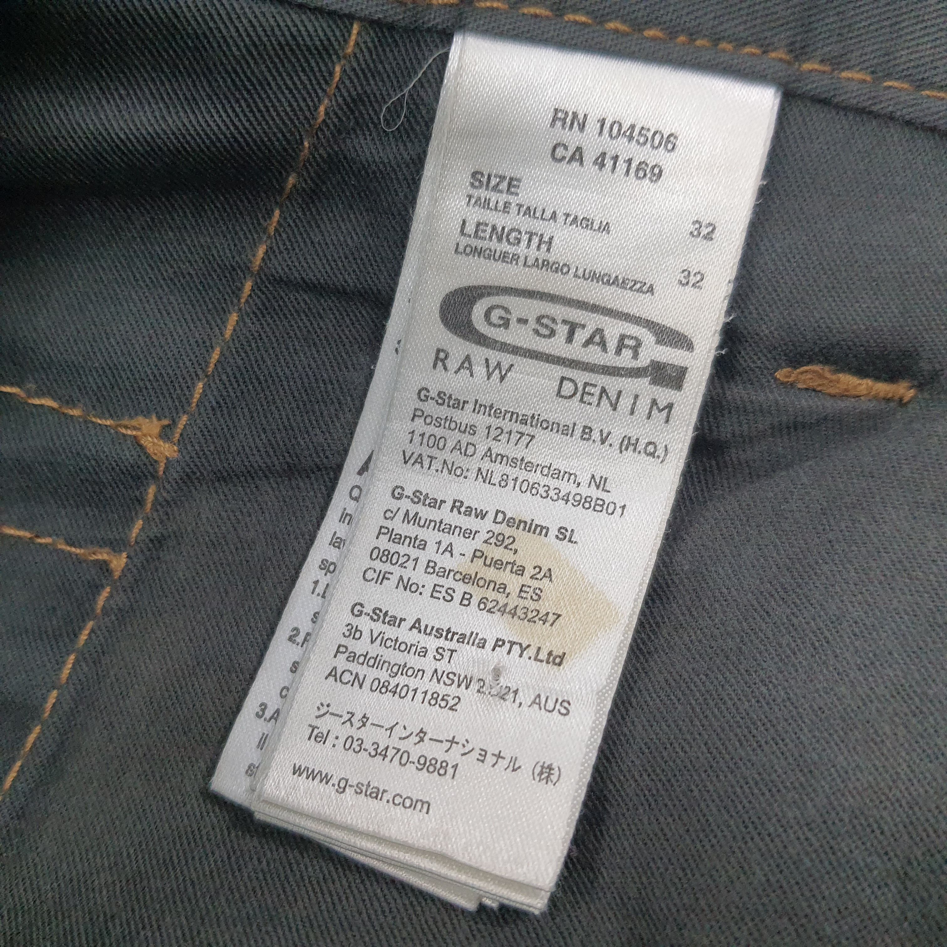 G-Star Vintage G-Star Raw Denim 3310 Jeans C228N15 Size US 32 / EU 48 - 9 Thumbnail