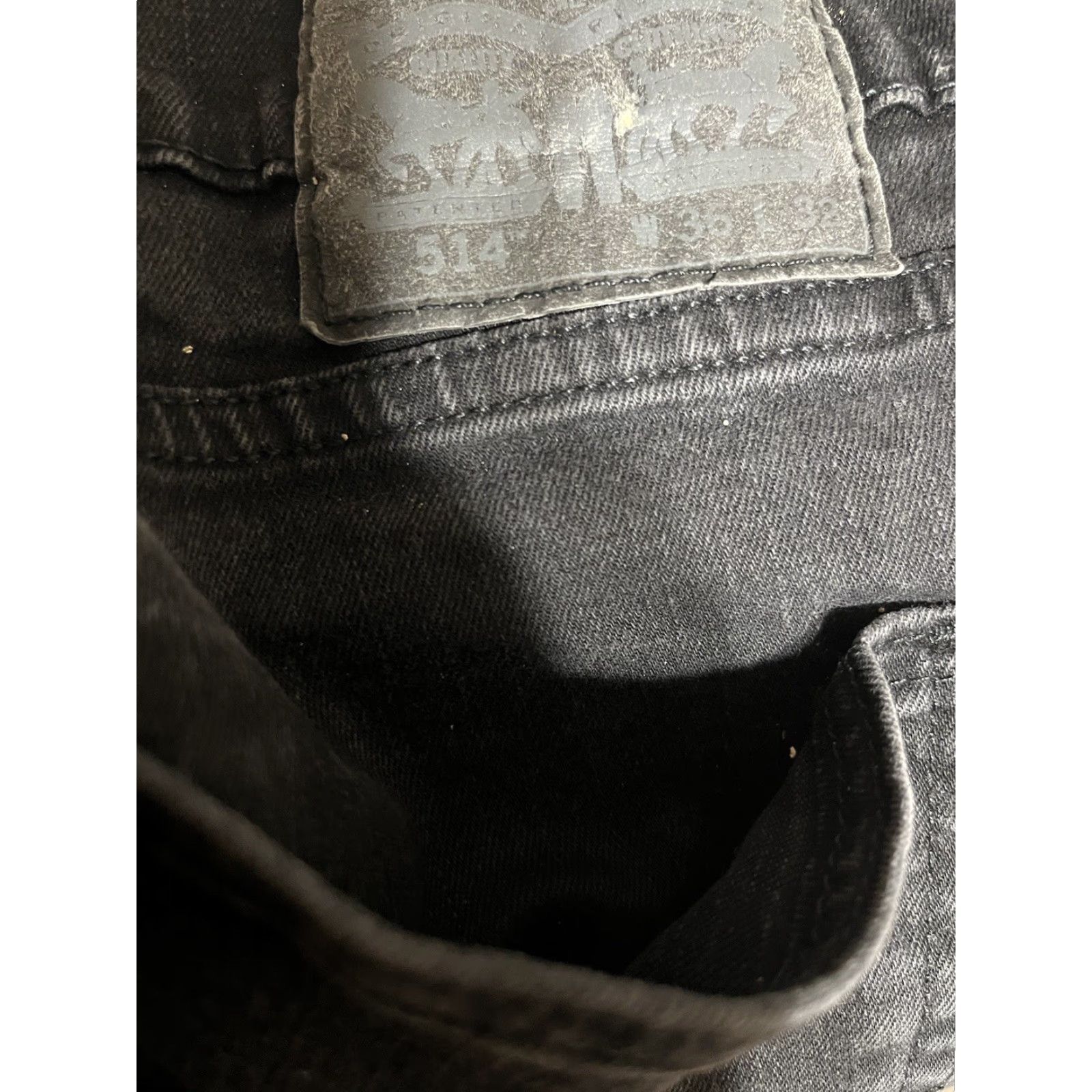 Levi's Men's Levi's 514 Slim Straight Denim Jeans 36x32 Beige Black Tag 90s American Size US 36 / EU 52 - 5 Thumbnail
