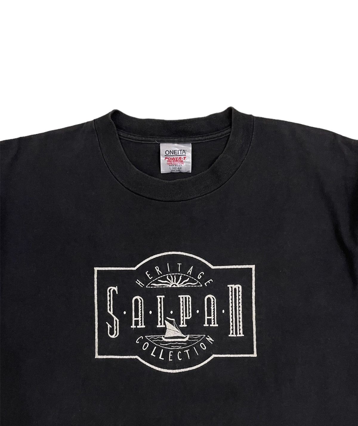 Vintage vintage saipan tshirt embroidered logo Size US L / EU 52-54 / 3 - 4 Thumbnail
