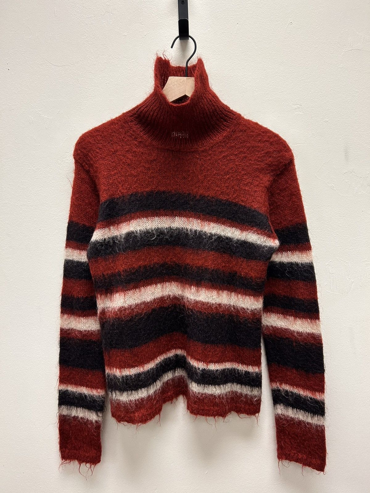 PPFM Mohair Fuzzy Striped Sweater Size US S / EU 44-46 / 1 - 1 Thumbnail