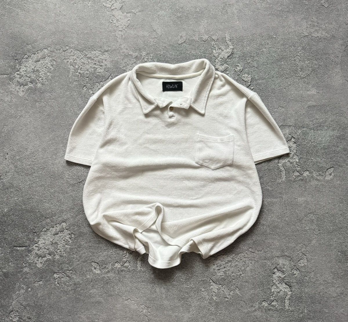 Howlinʼ L Mr.Fantasy towel Terry polo tee T-shirt button up