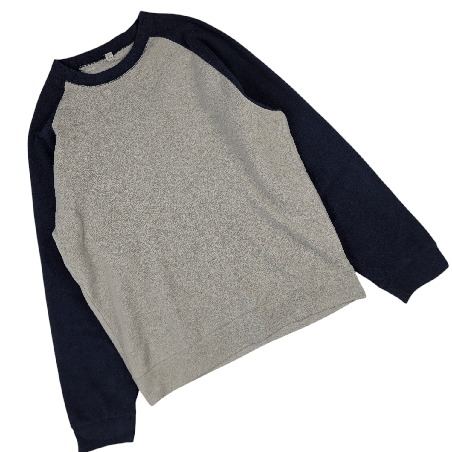 Uniqlo Vintage 2000's UNIQLO Raglan Fleece Sweatshirts Pullover Size US M / EU 48-50 / 2 - 4 Thumbnail