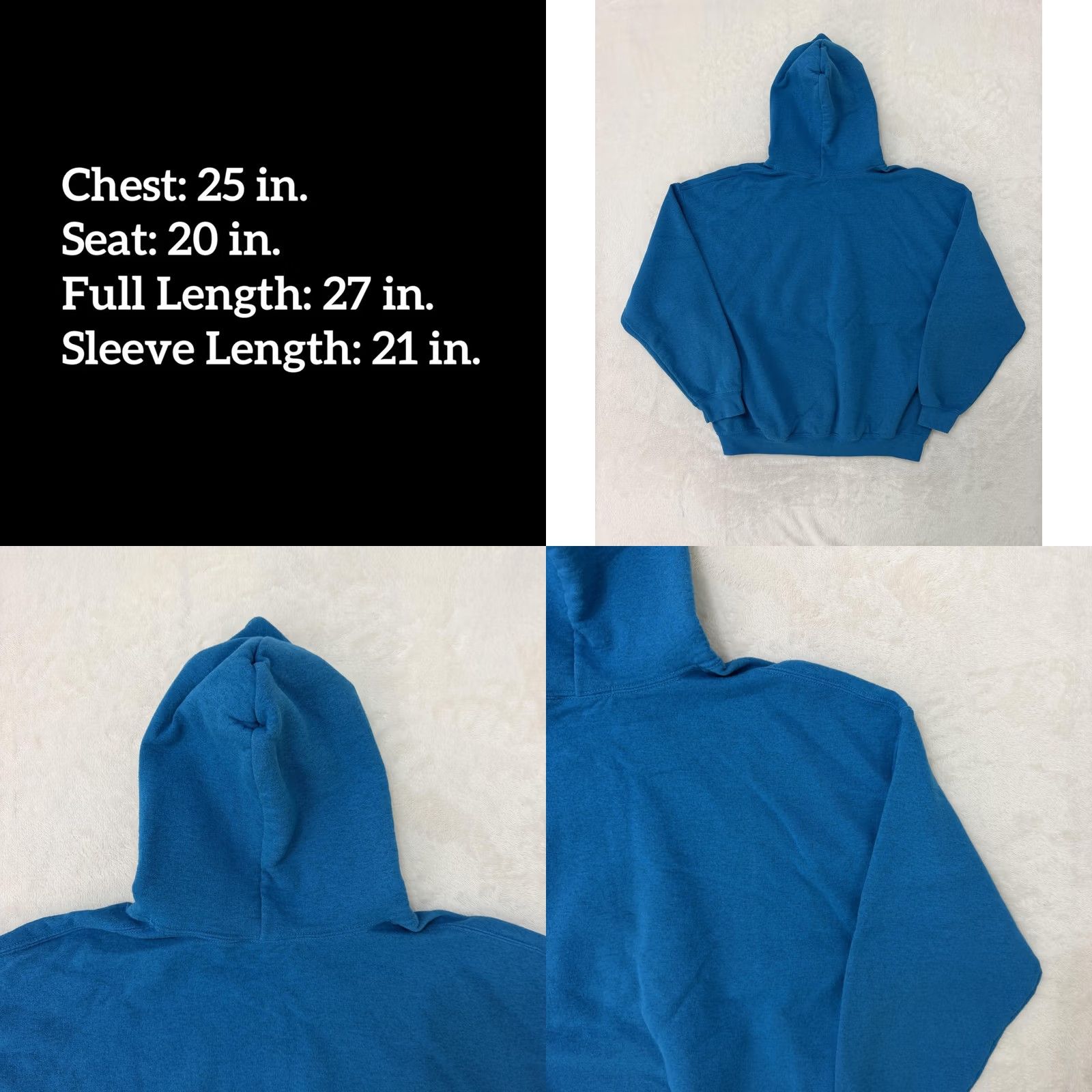 Vintage Anchorman Hoodie Mens XL Blue Ron Burgundy Graphic Print Fleece Pullover Sweatshirt Size US XL / EU 56 / 4 - 8 Thumbnail