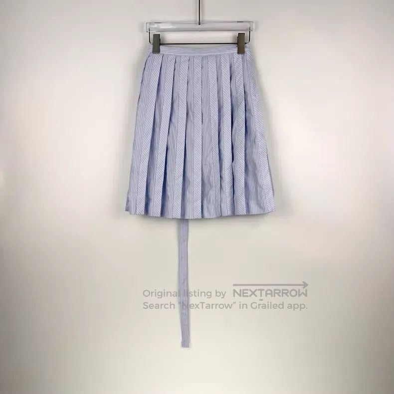 Dior Dior Size U Light blue vertical pattern functional wind bel Size 24" / US 00 / IT 34 - 4 Thumbnail