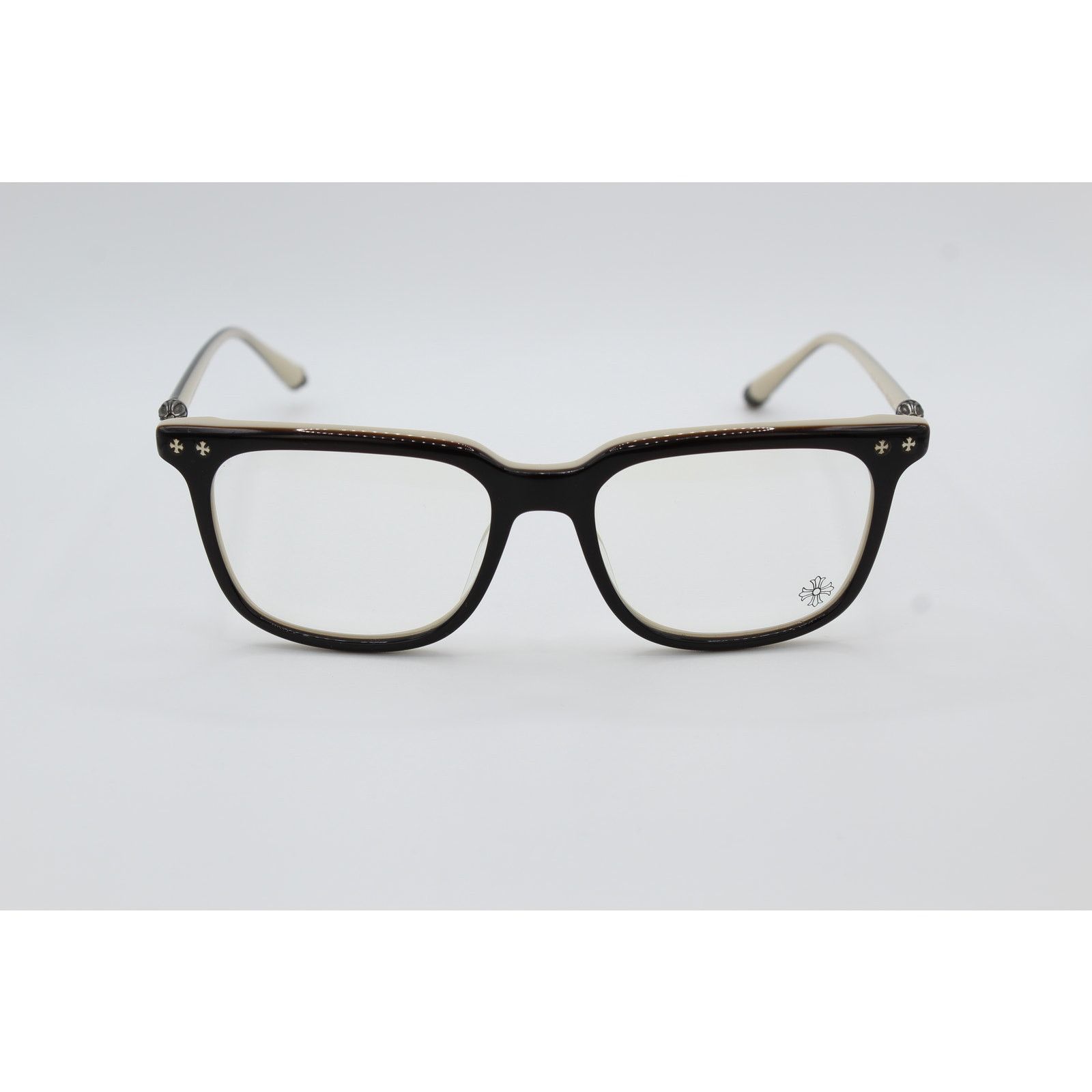 Chrome Hearts Chrome Hearts BIG RICKY BT Eyeglasses - Black and Cream Size ONE SIZE - 2 Thumbnail
