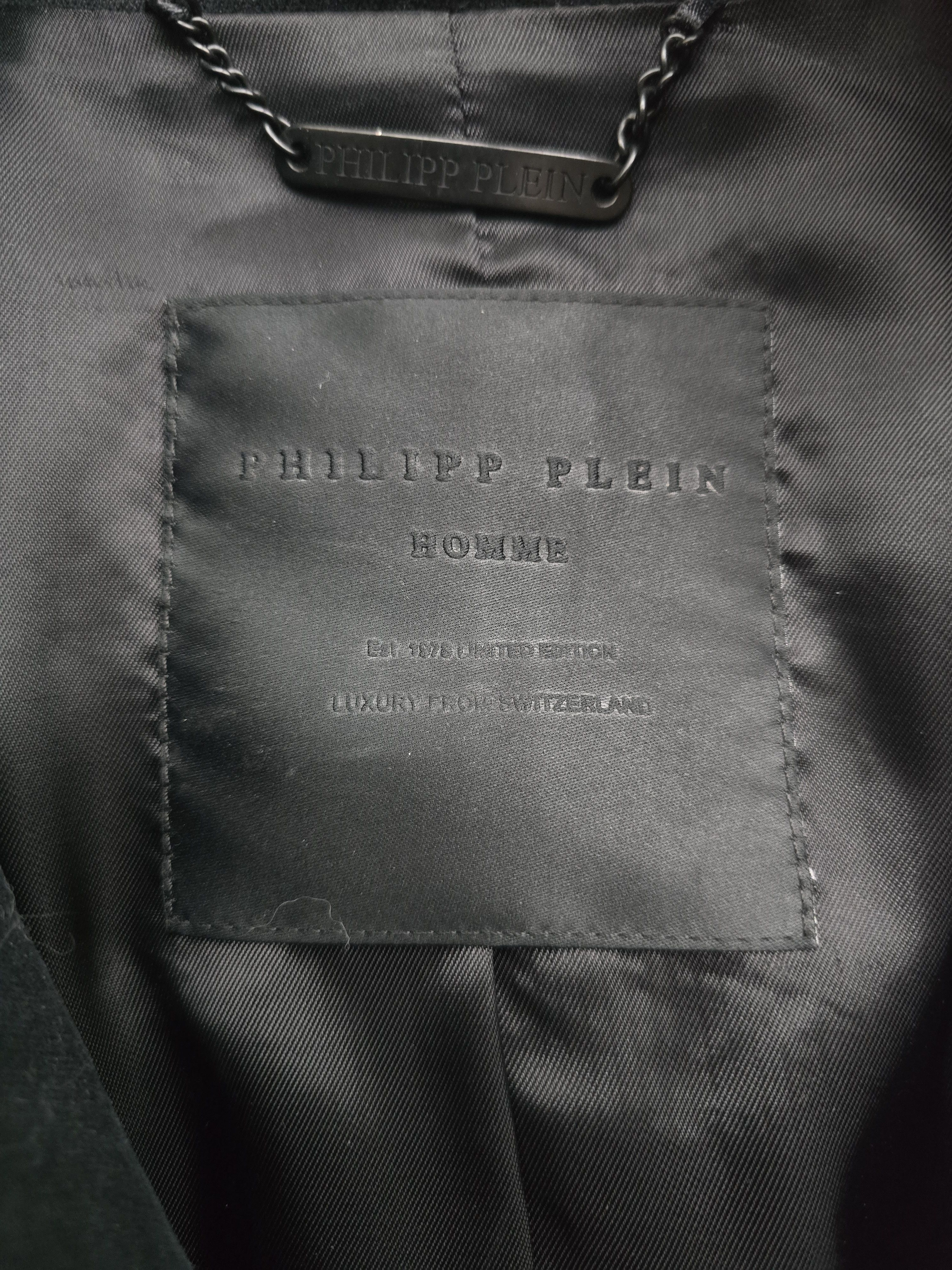 Philipp Plein Philipp Plein Black Military-Style Bomber Jacket/Embroidery Size US M / EU 48-50 / 2 - 17 Thumbnail