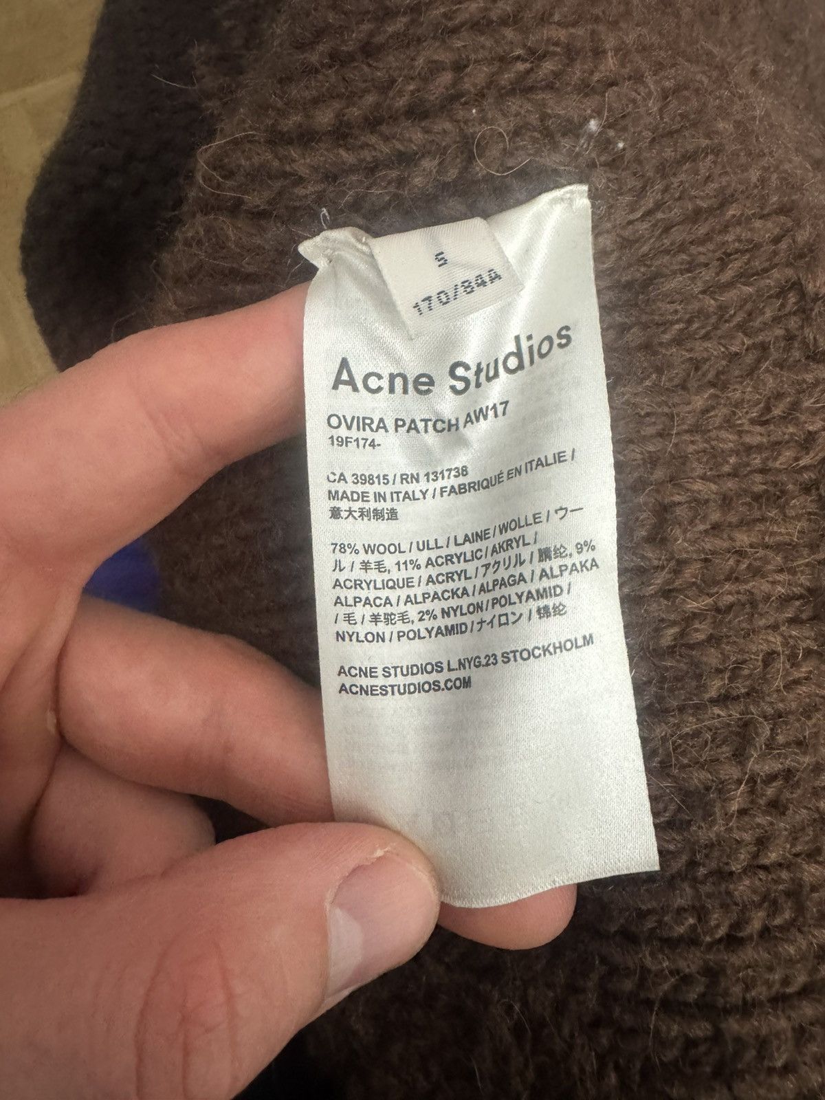 Acne Studios Acne Studios AW17 Ovira Patchwork Asymetric Wool Sweater Size S / US 4 / IT 40 - 5 Thumbnail