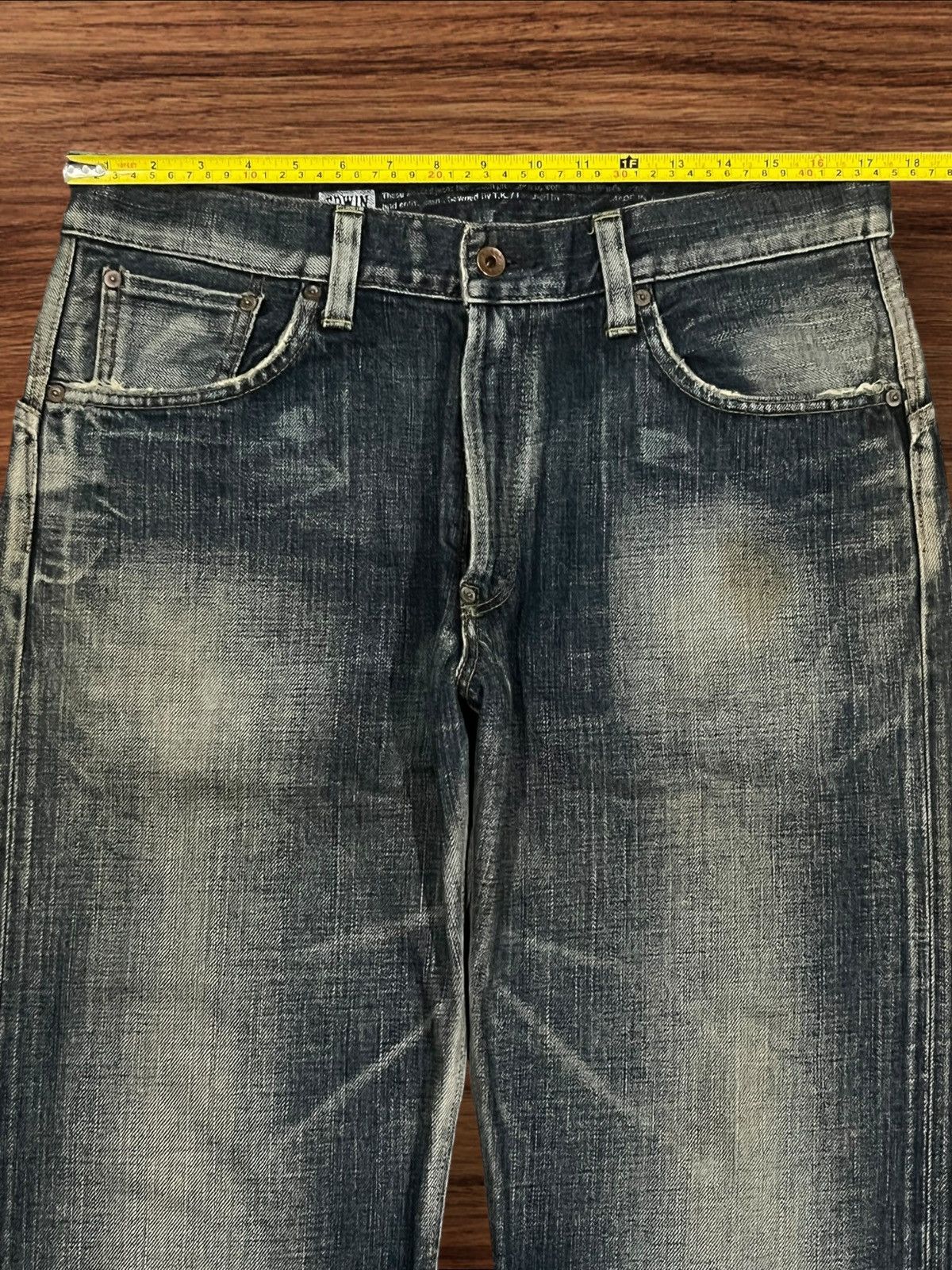 Edwin Edwin 505 “Mission” Series Wide Straight Leg Selvedge Jeans Size US 34 / EU 50 - 18 Thumbnail