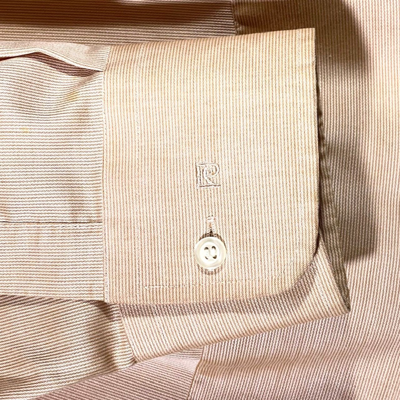 Pierre Cardin Chemise Unie/Minis Rayures Old Money Vintage Pierre Cardin Size US XXL / EU 58 / 5 - 4 Thumbnail