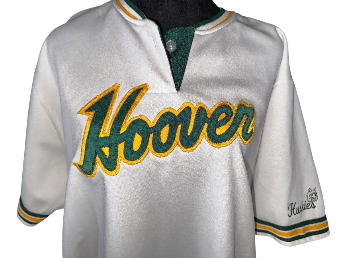 Vintage VTG 90s Made in USA HOOVER jersey in green and yellow sz 2xl Size US XXL / EU 58 / 5 - 2 Thumbnail