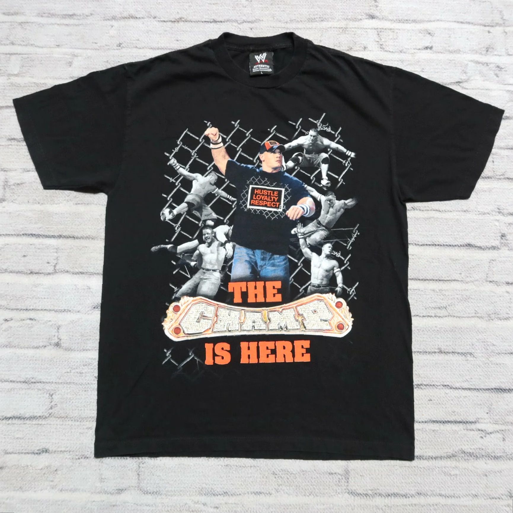 Vintage VINTAGE WWE John Cena The Champ is Here Shirt Mens Large Black WWE Shirt 2007 Size US L / EU 52-54 / 3 - 2 Thumbnail