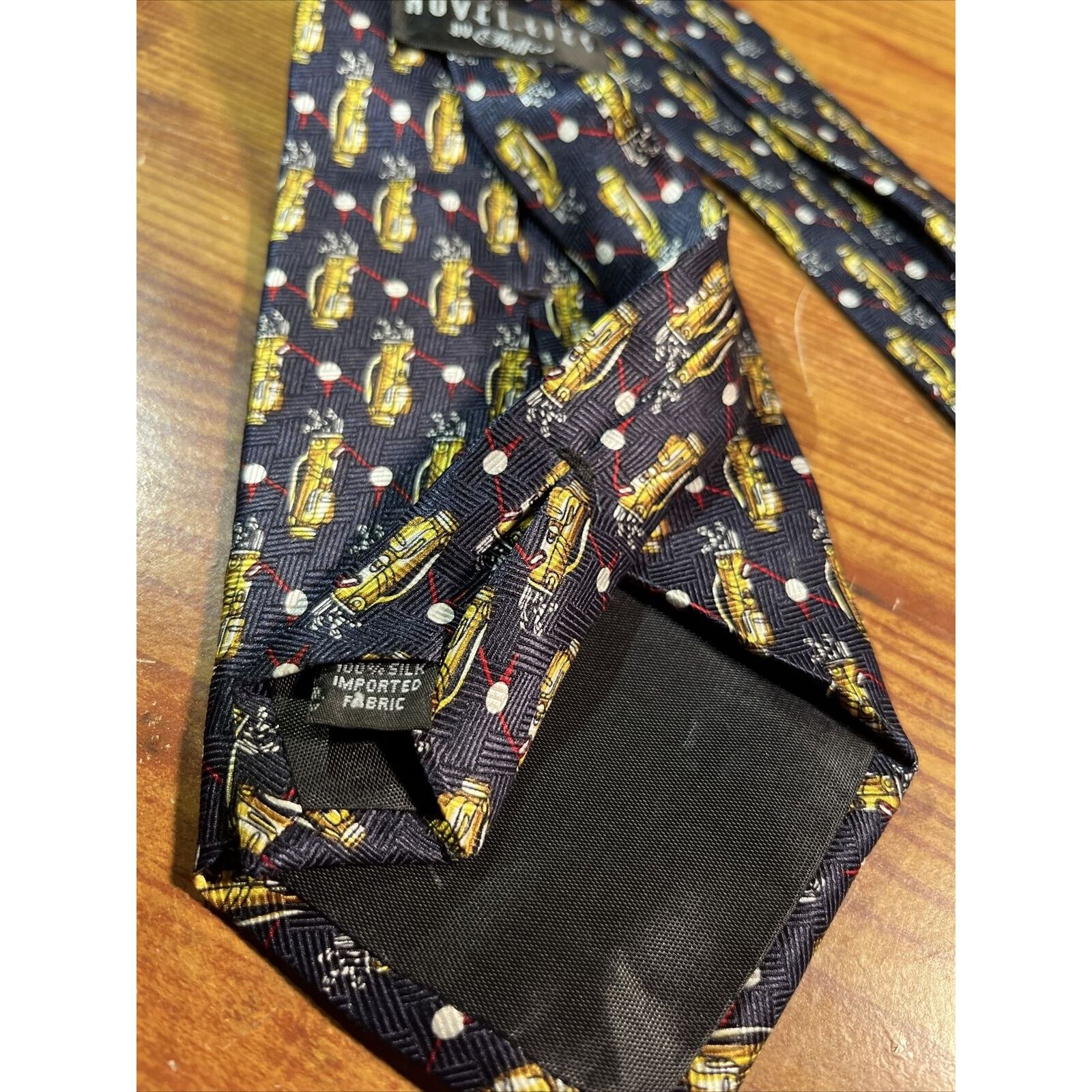 Other NOVEL-TIES by Roffe VTG Navy Blue Men’s Golf Club Silk Tie Size ONE SIZE - 5 Thumbnail