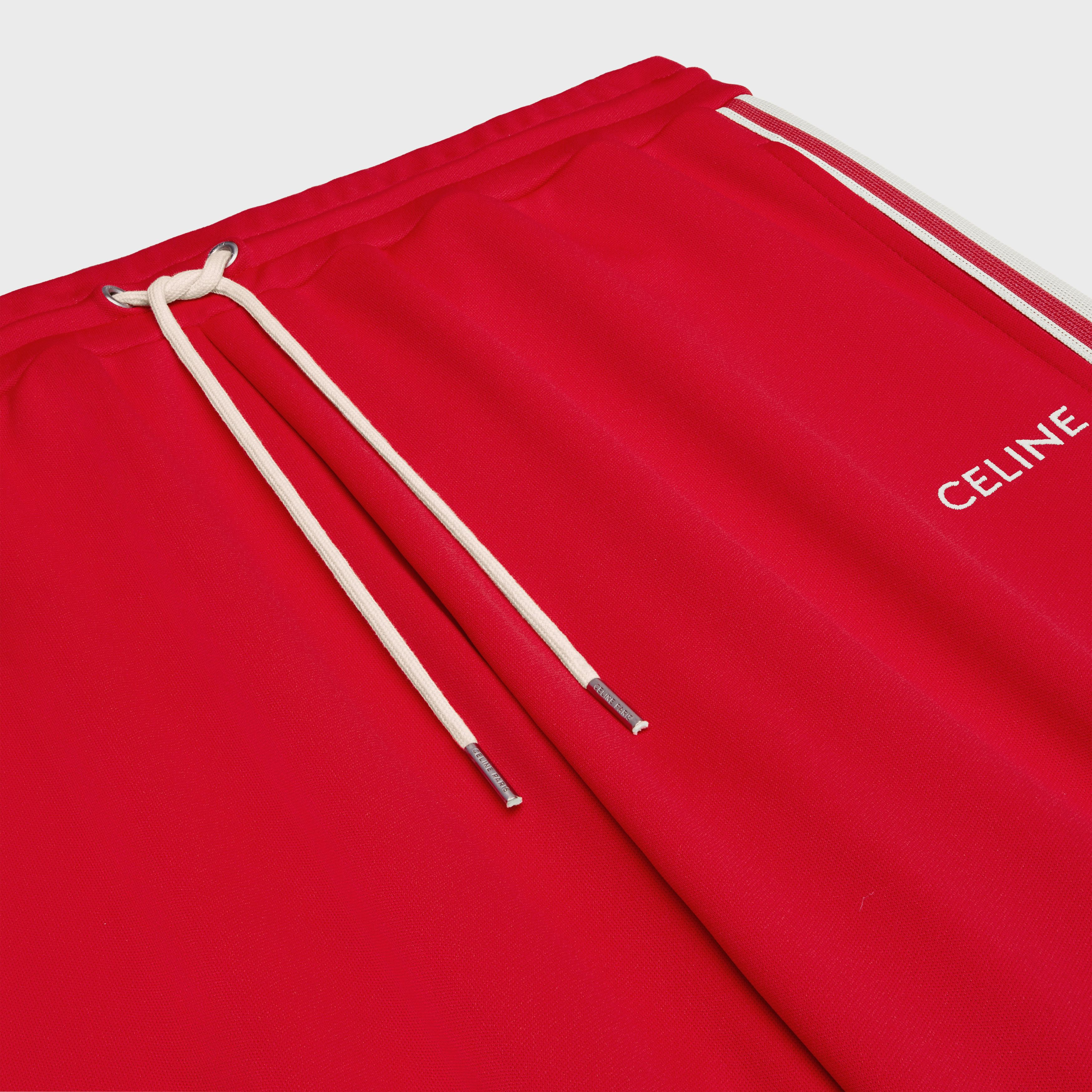 Celine o1bcso1str1124 Sweatpants & Joggers in Red Size US 34 / EU 50 - 3 Thumbnail