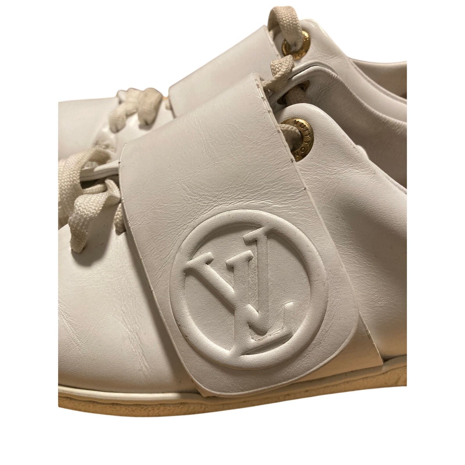 Louis Vuitton White Louis Vuitton Frontrow Sneakers Women's US 6 EU 36.5 Size US 6 / IT 36 - 2 Thumbnail